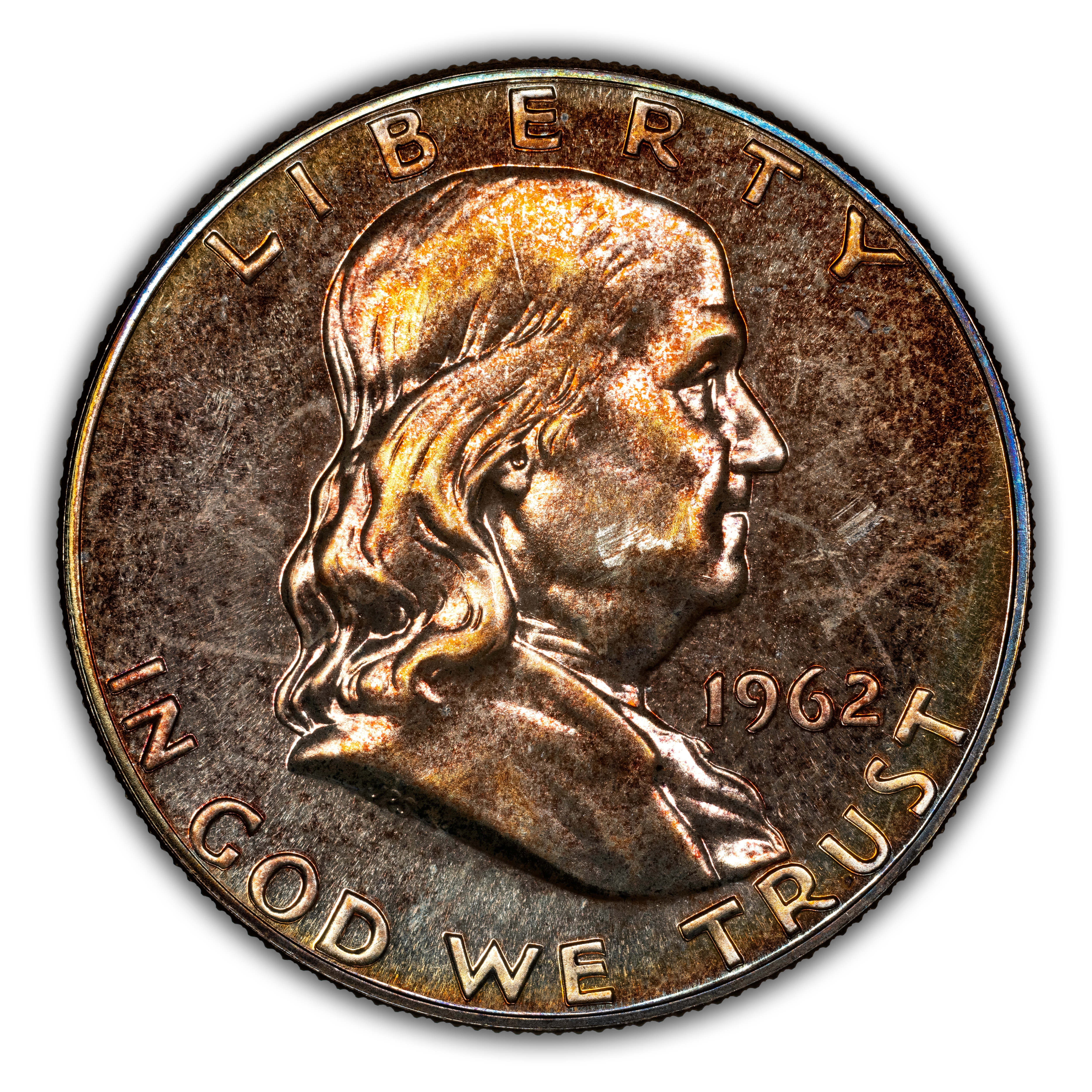 Franklin Half Dollar Set 50c 1950-1963, 14 Coins PR66 thumbnail 16