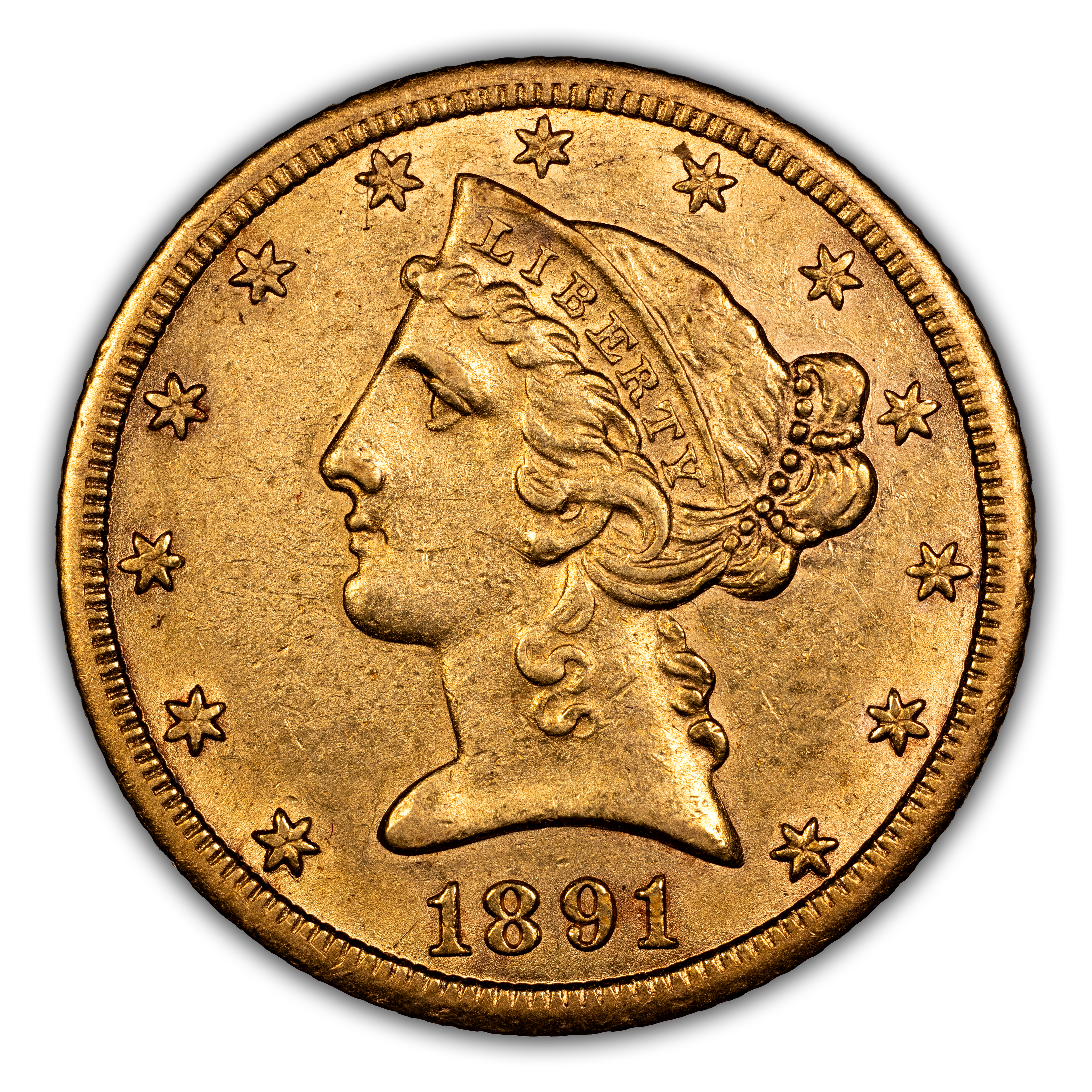 1891-CC $5  MS thumbnail 2