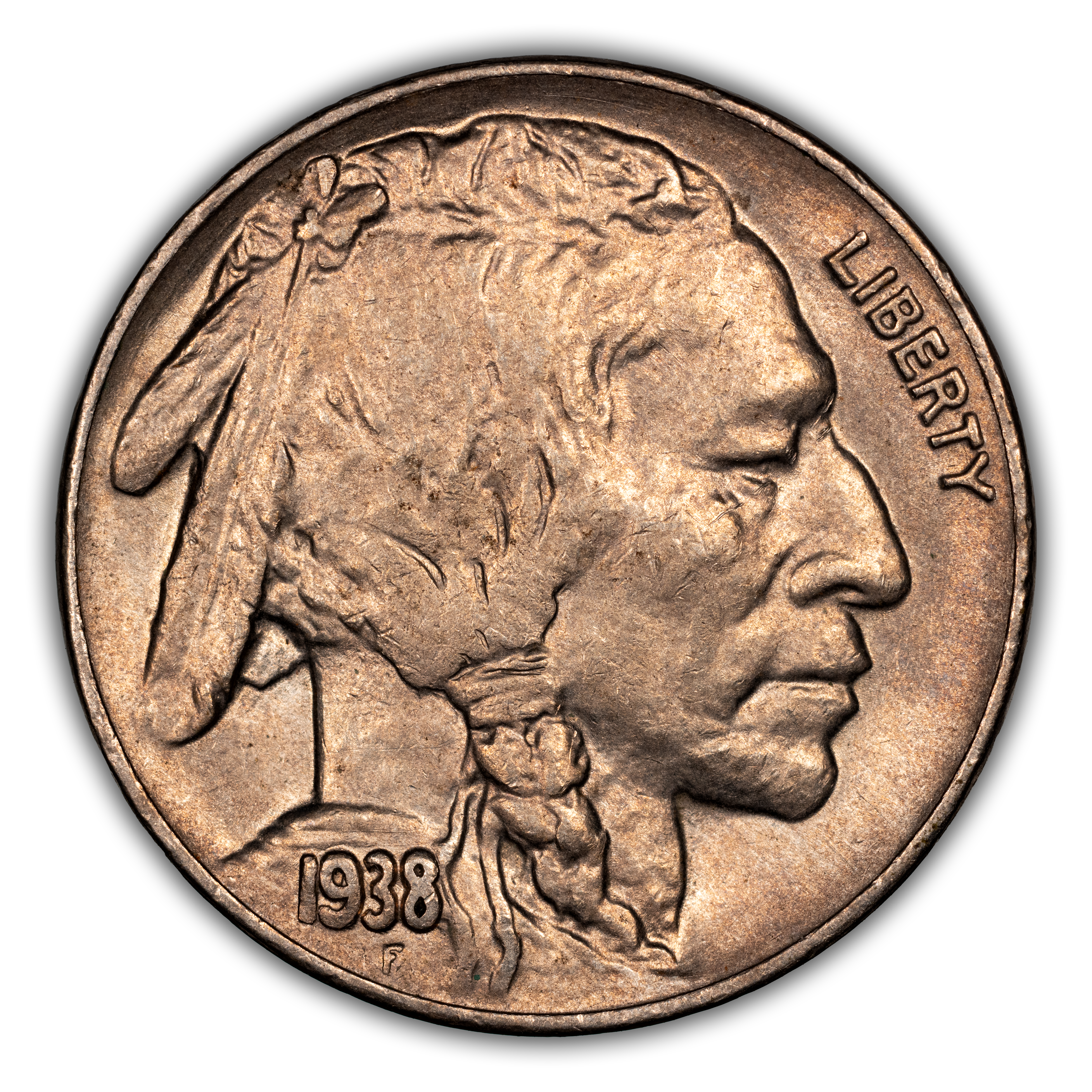 1938-D/D/S 5c Buffalo, OMM, FS-514 MS