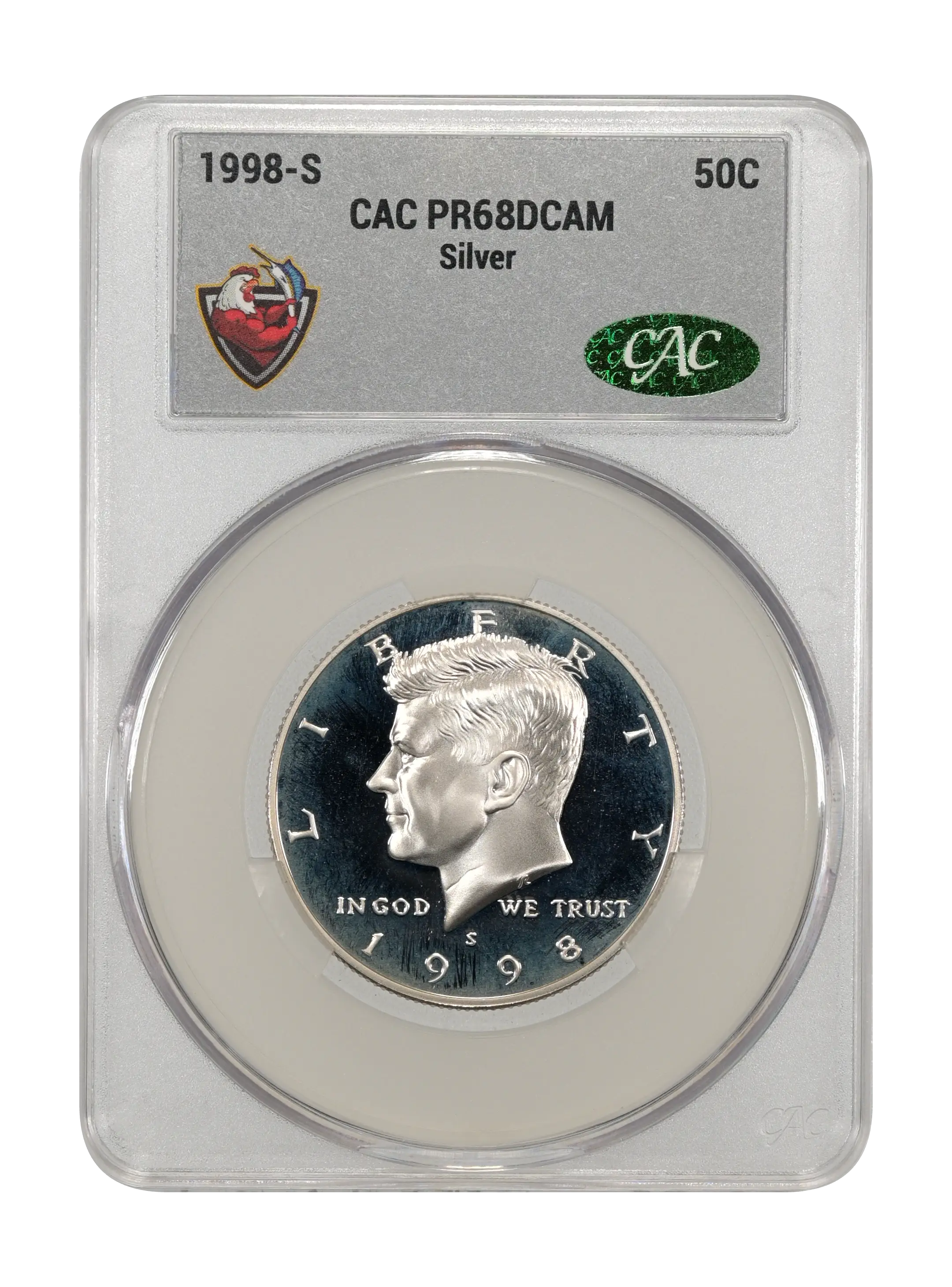 1998-S 50c Silver PR DCAM thumbnail 15