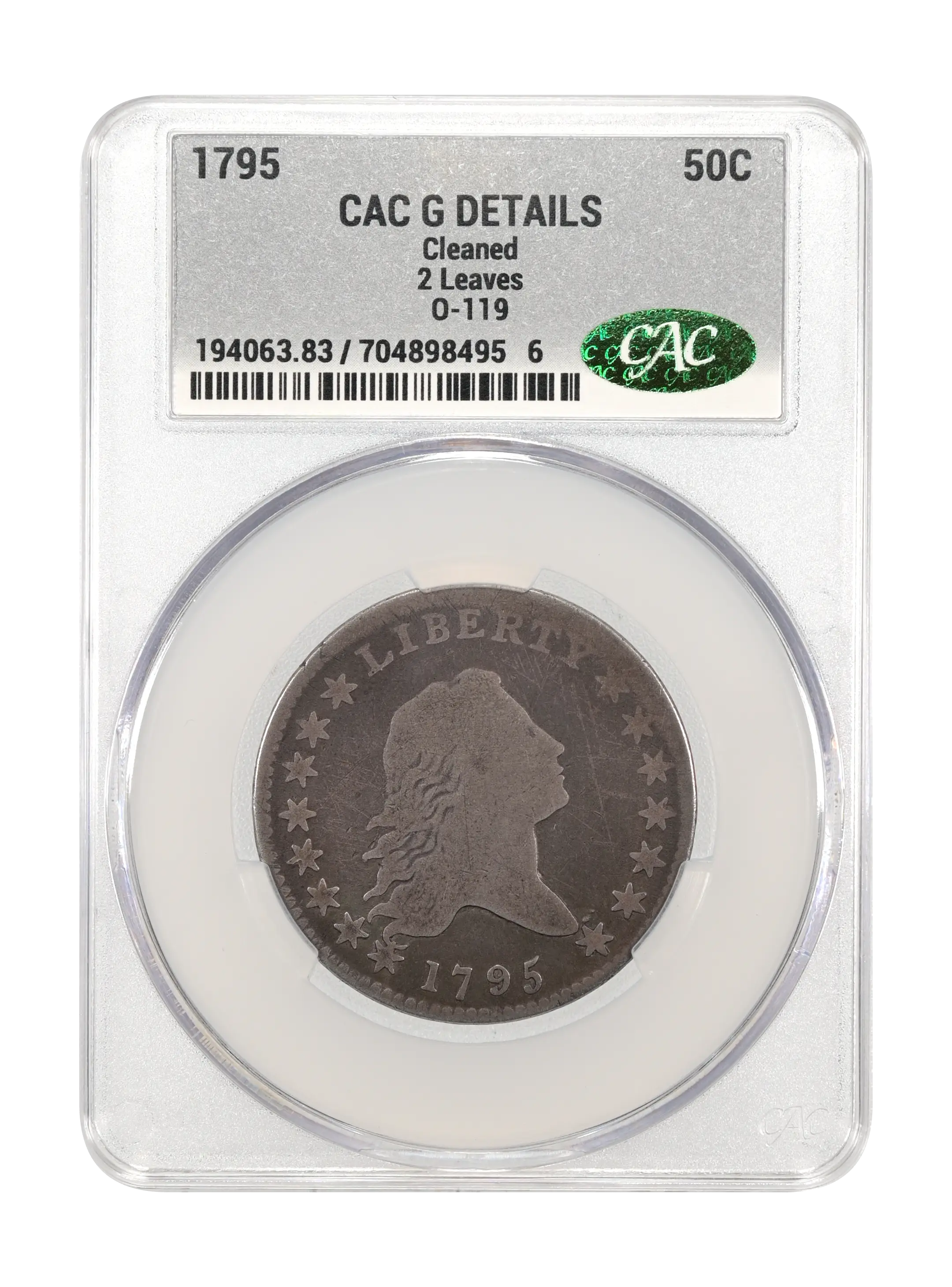 1795 50c 2 Leaves, O-119 MS thumbnail 5
