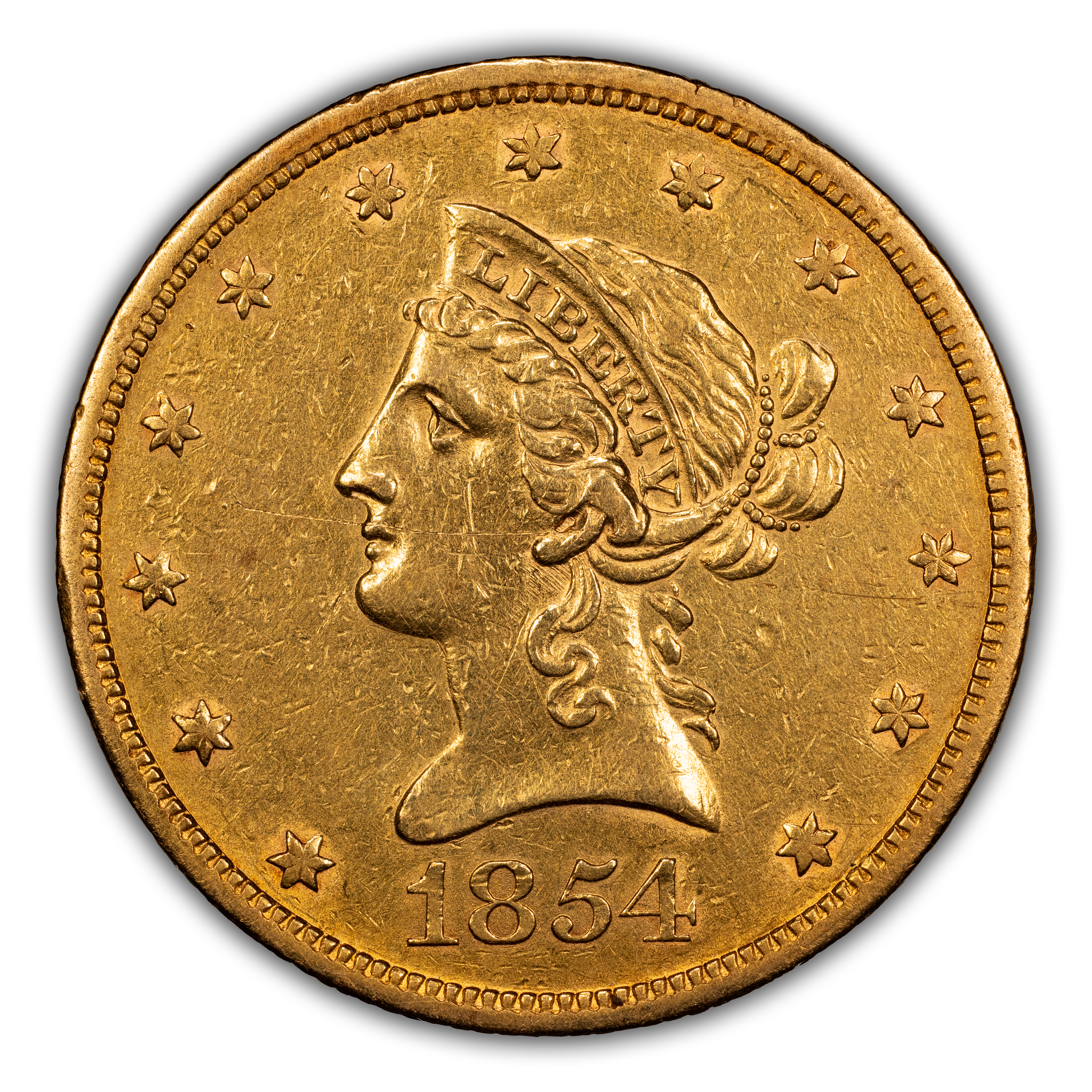 1854-S $10  MS thumbnail 2