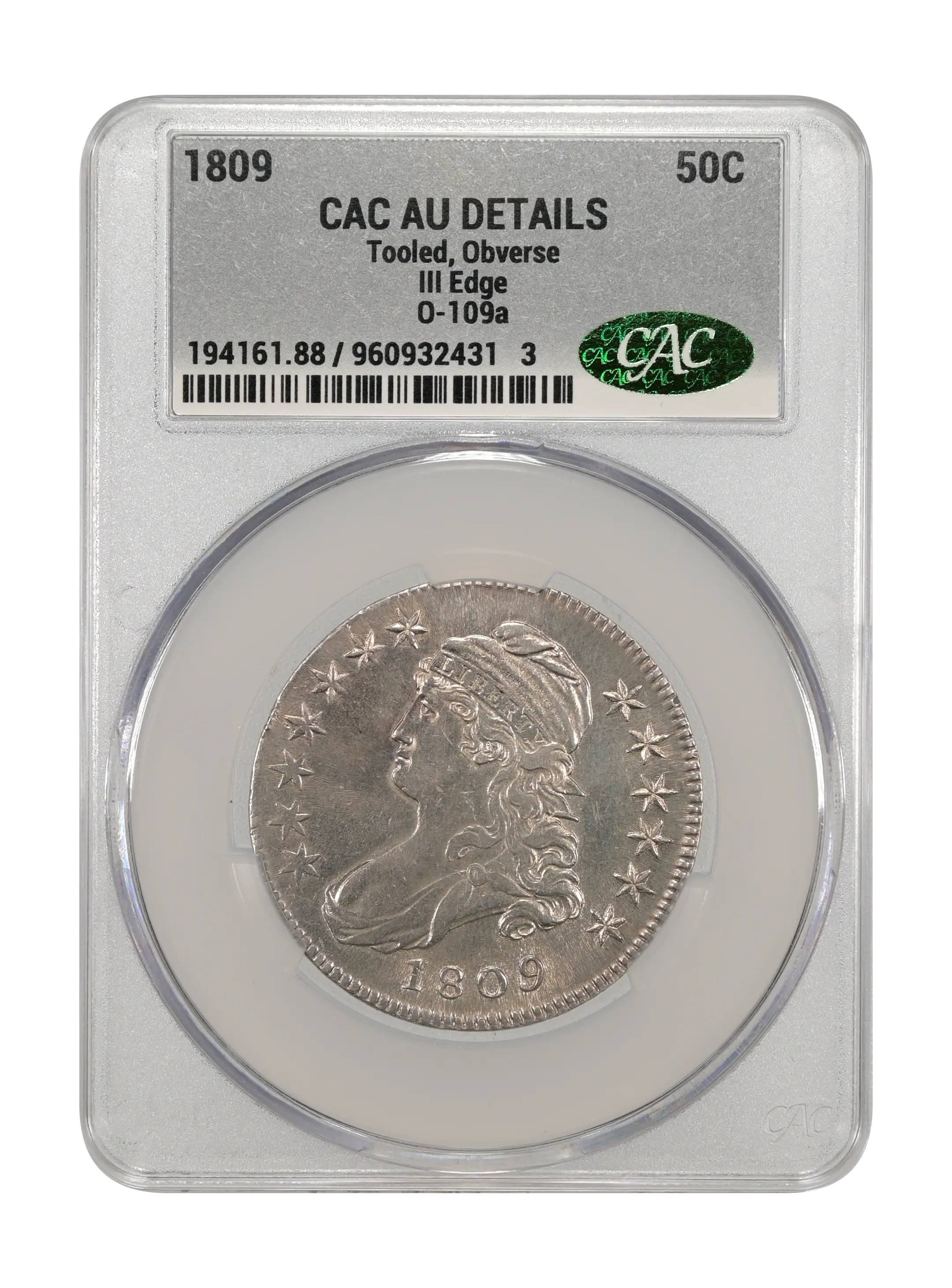 1809 50c III Edge, O-109a MS thumbnail 11