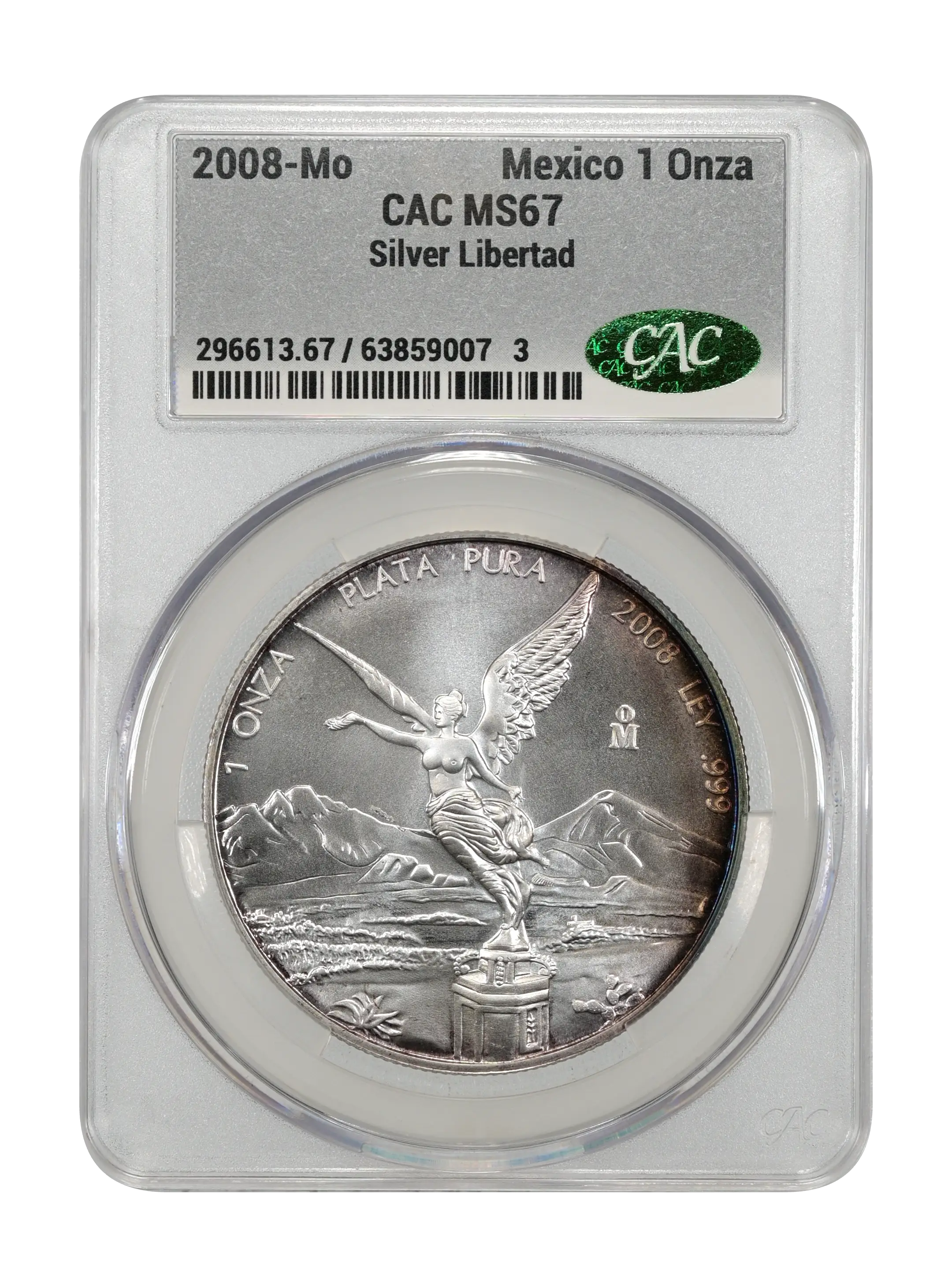 2008-Mo 1 Onza Libertad, Silver MS (KM-639) thumbnail 5