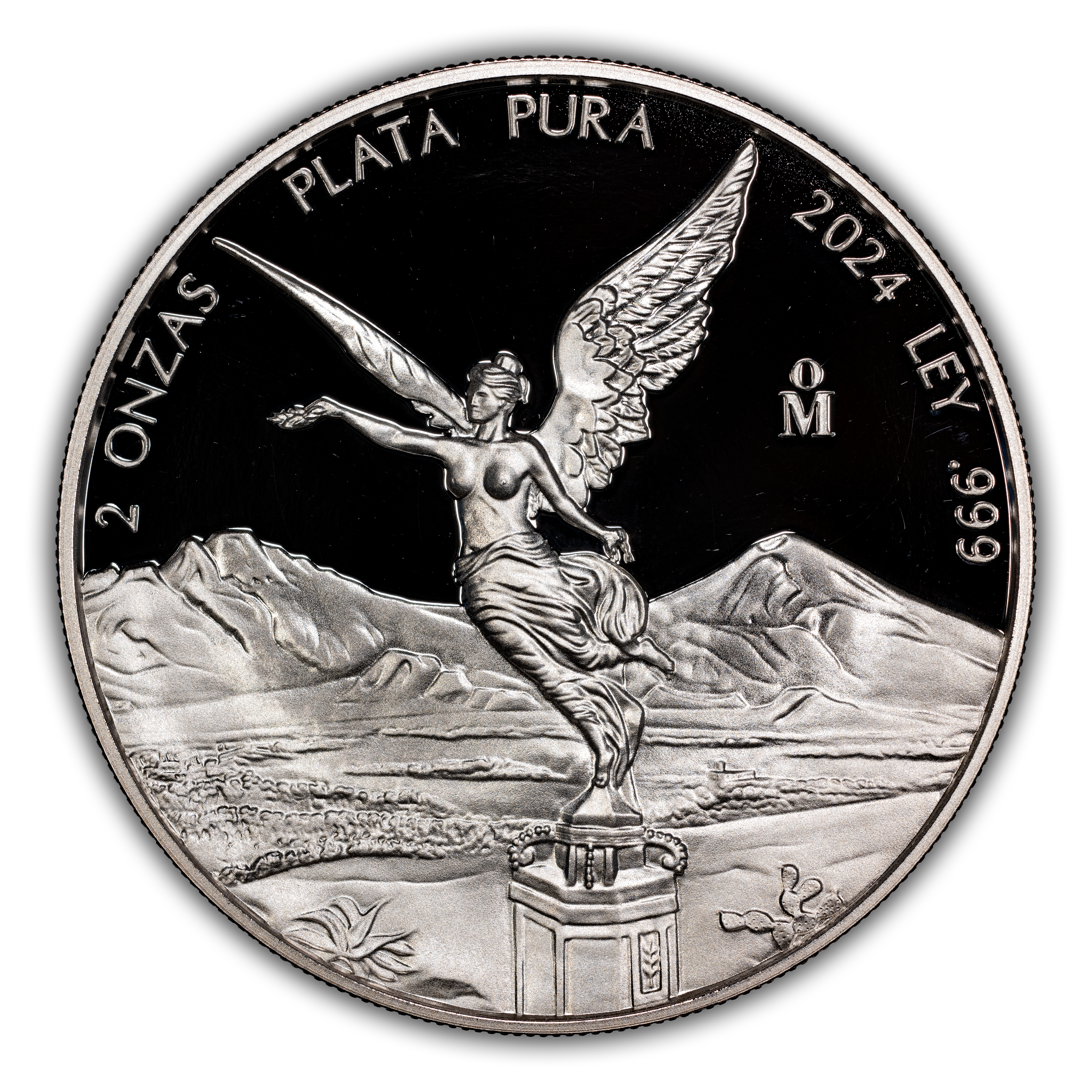 Libertad 2 Onza Silver, Reverse Proof, 62.2g PR [Type] (KM-614) thumbnail 3