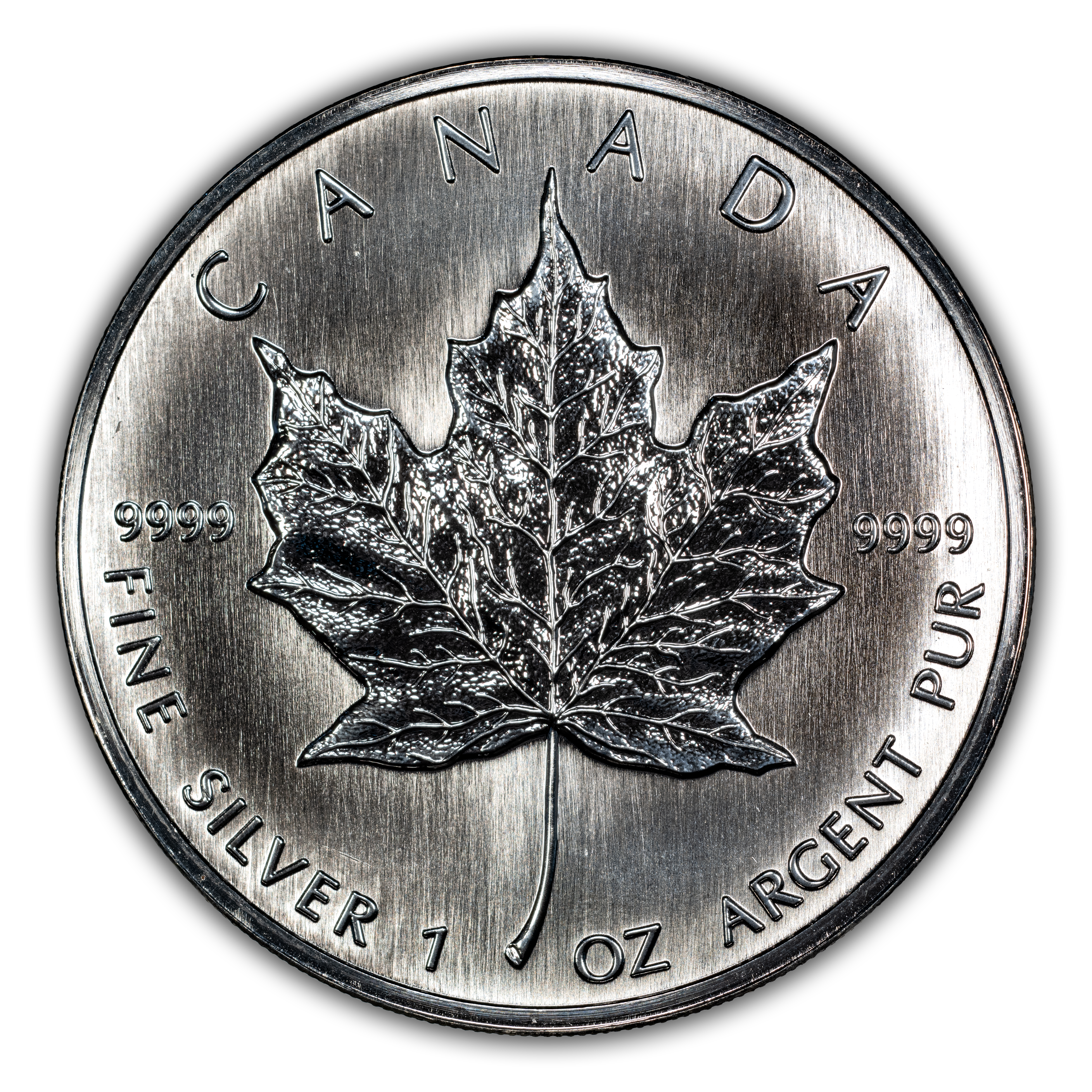 2002 S$5 1oz Silver, Maple Leaf MS thumbnail 14