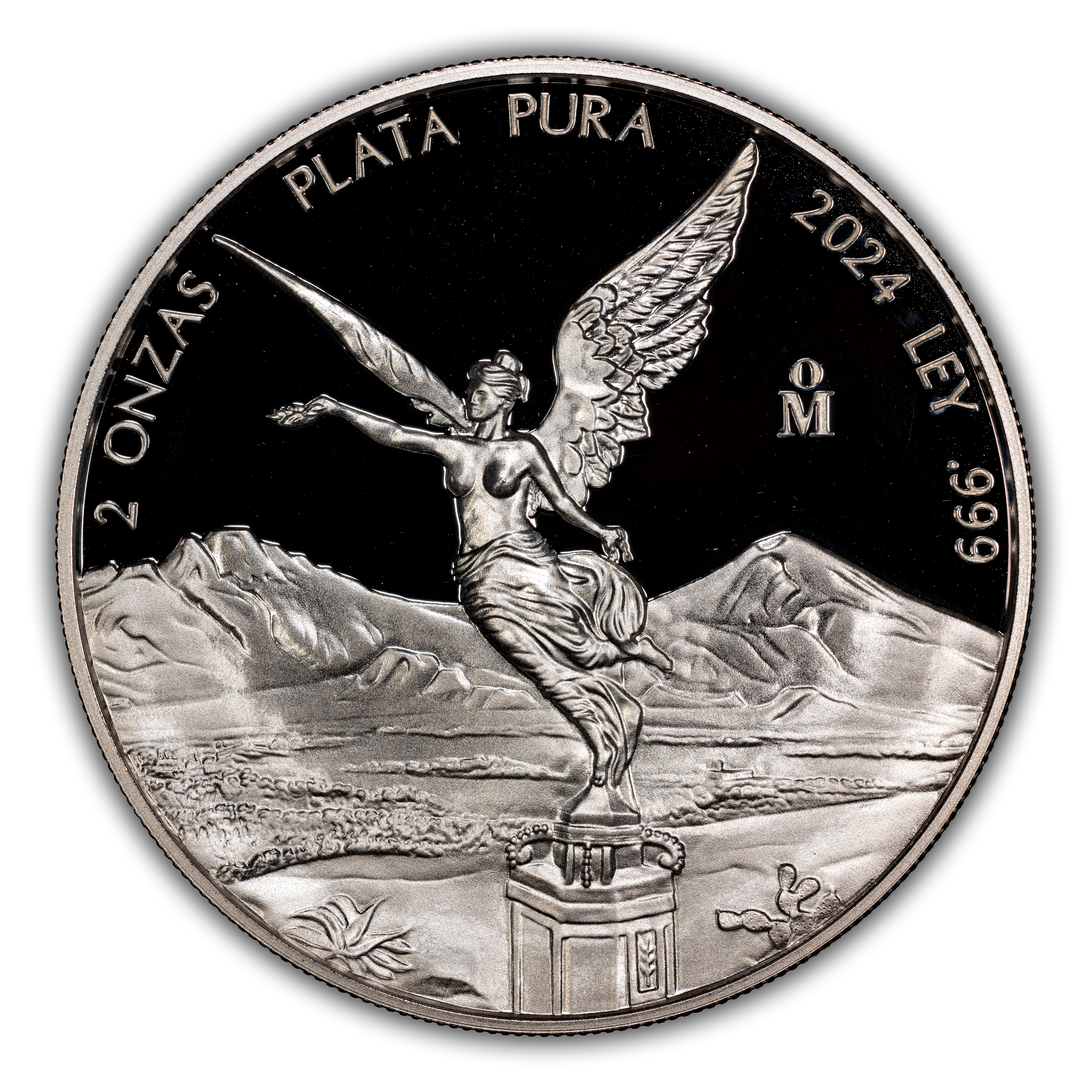 Libertad 2 Onza Silver, Reverse Proof, 62.2g PR [Type] (KM-614) thumbnail 6