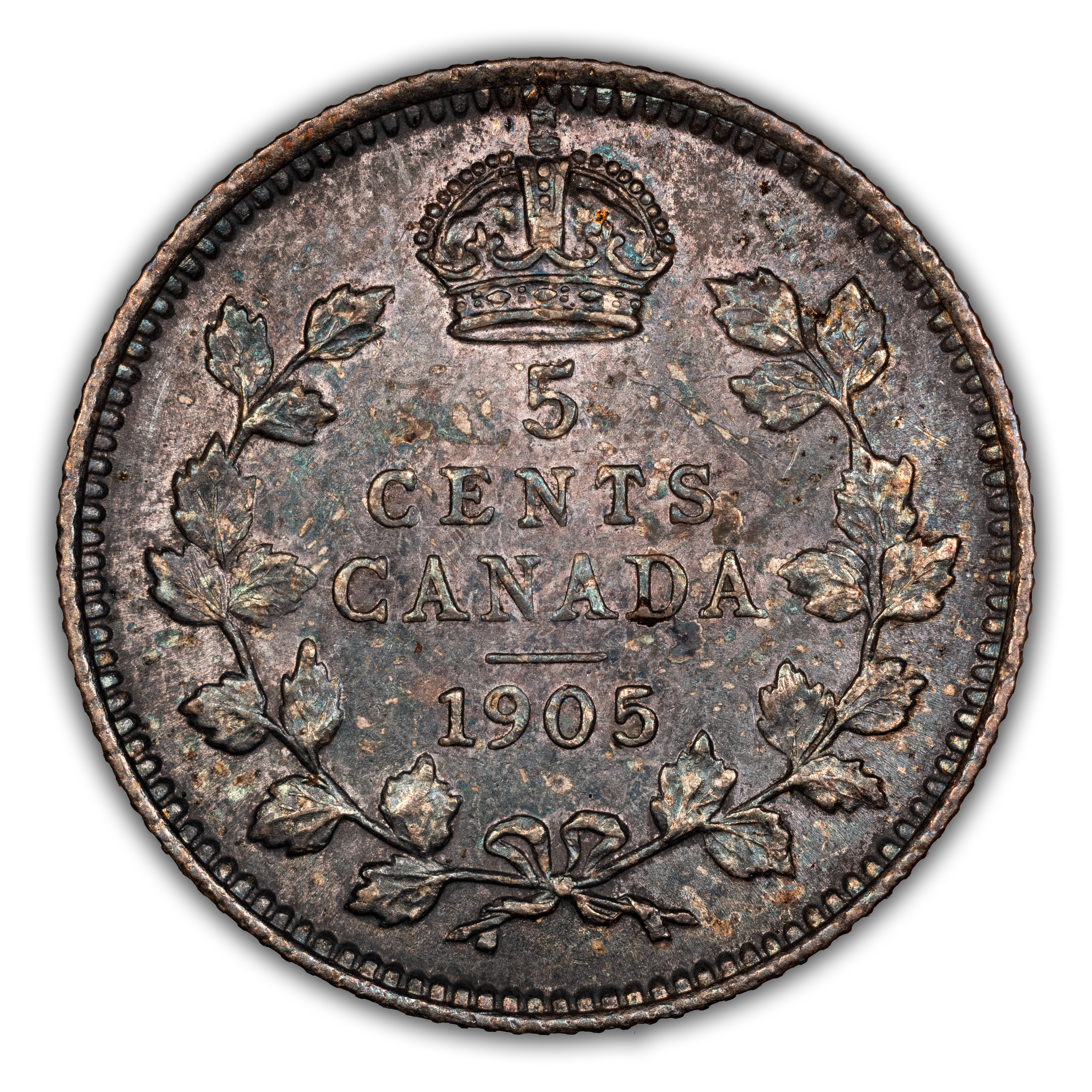 1905 5c Wide Date MS