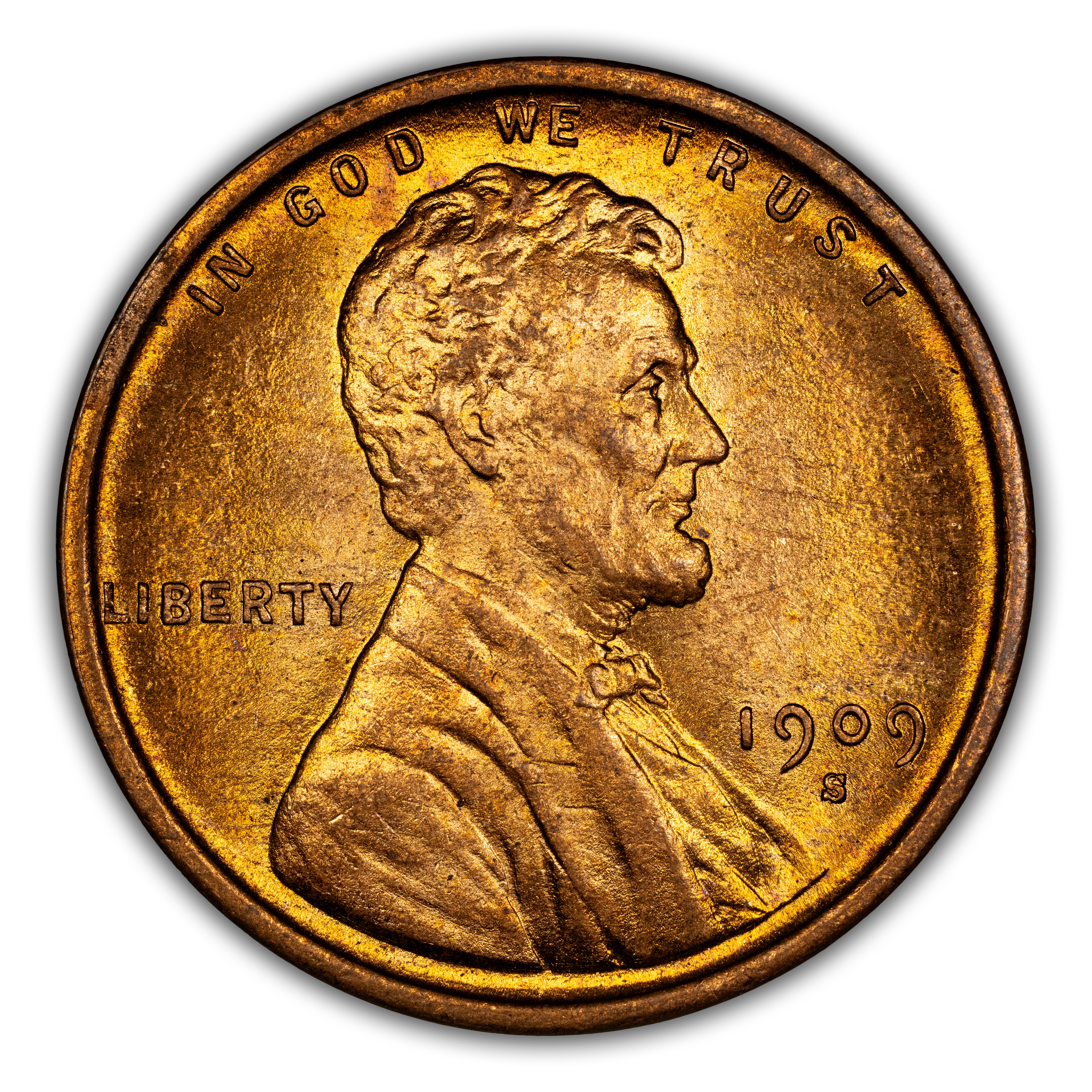 1909-S VDB 1c MS RD MS64 RD CAC thumbnail 3