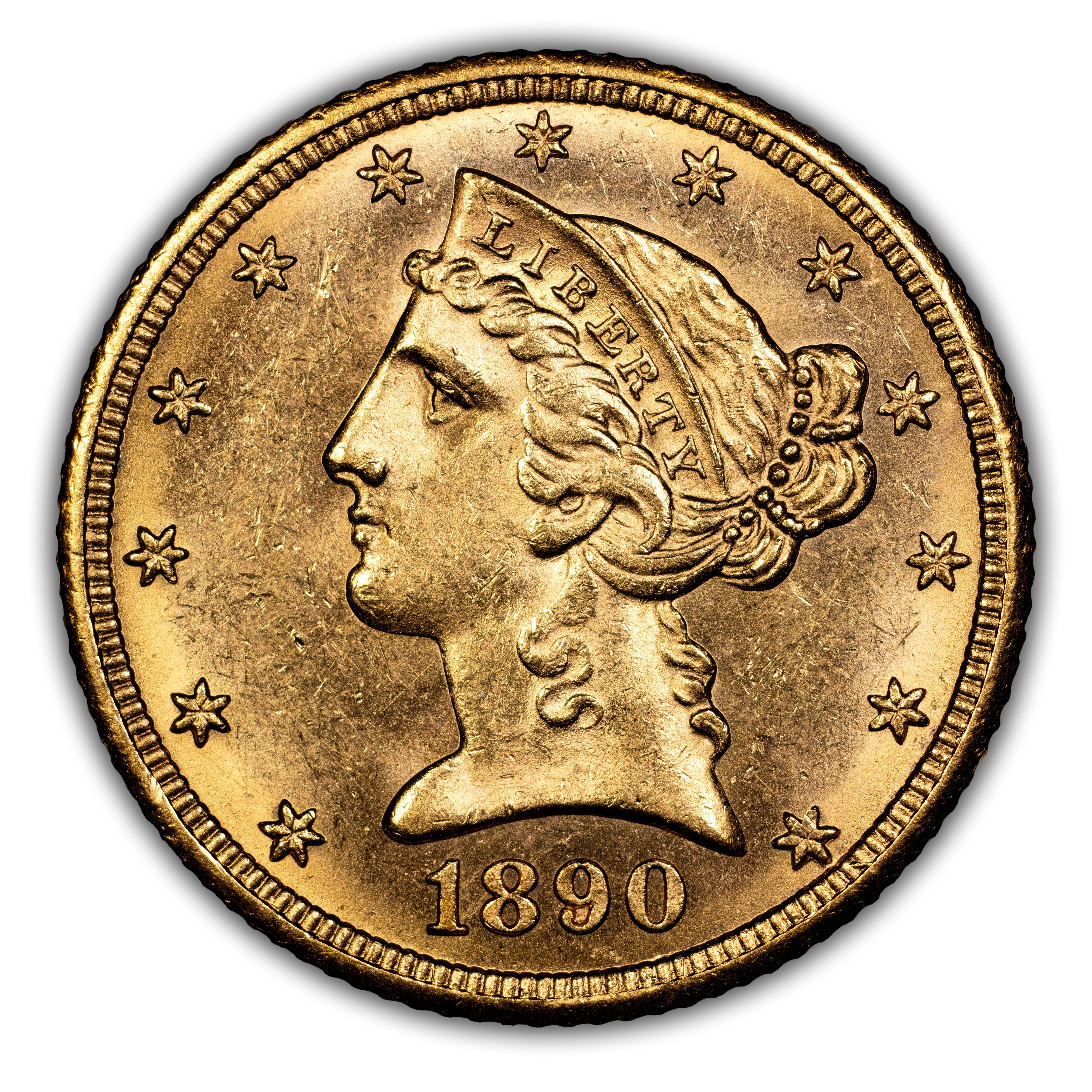 1890-CC $5  MS thumbnail 3