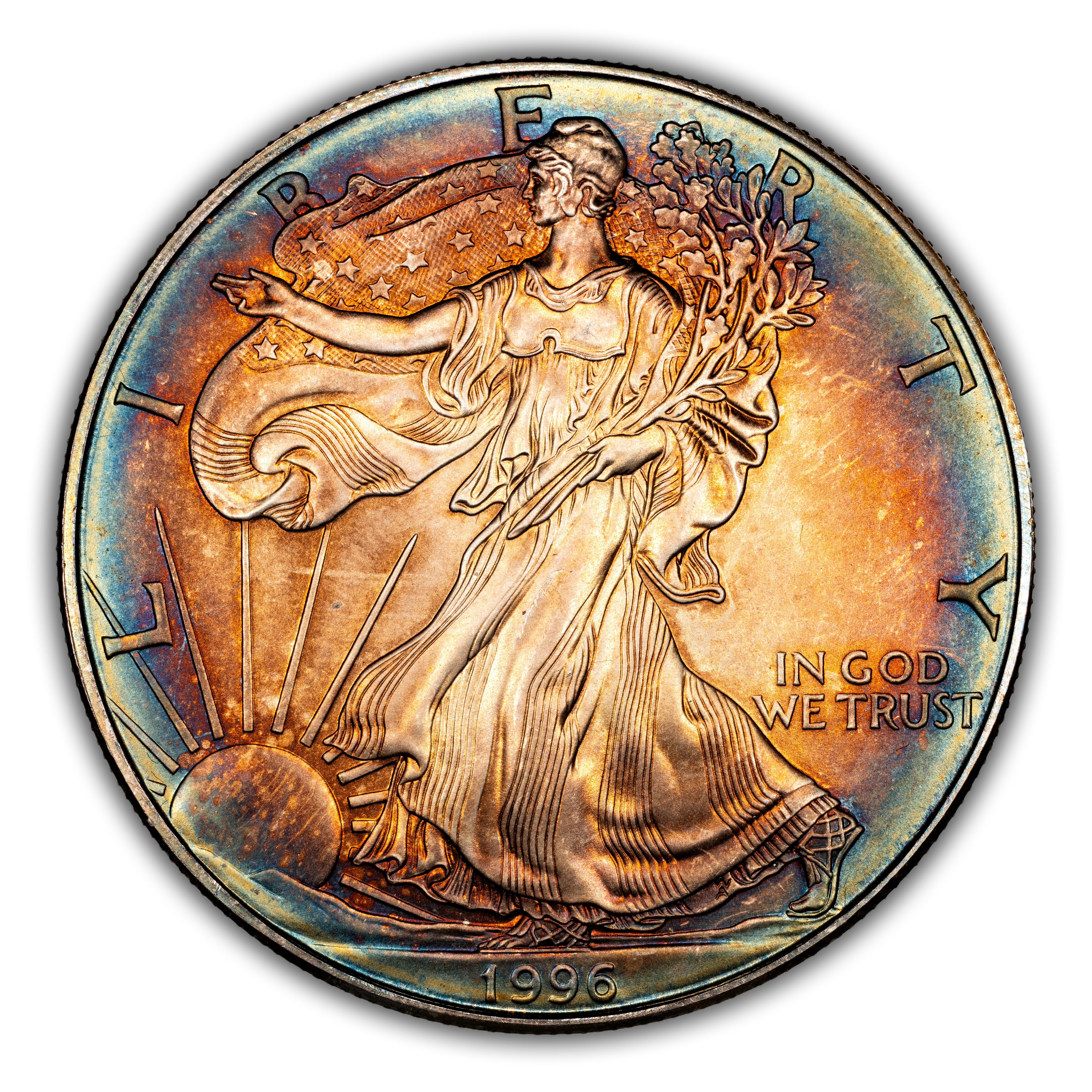 1996 $1  Silver Eagle MS69 CAC thumbnail 5