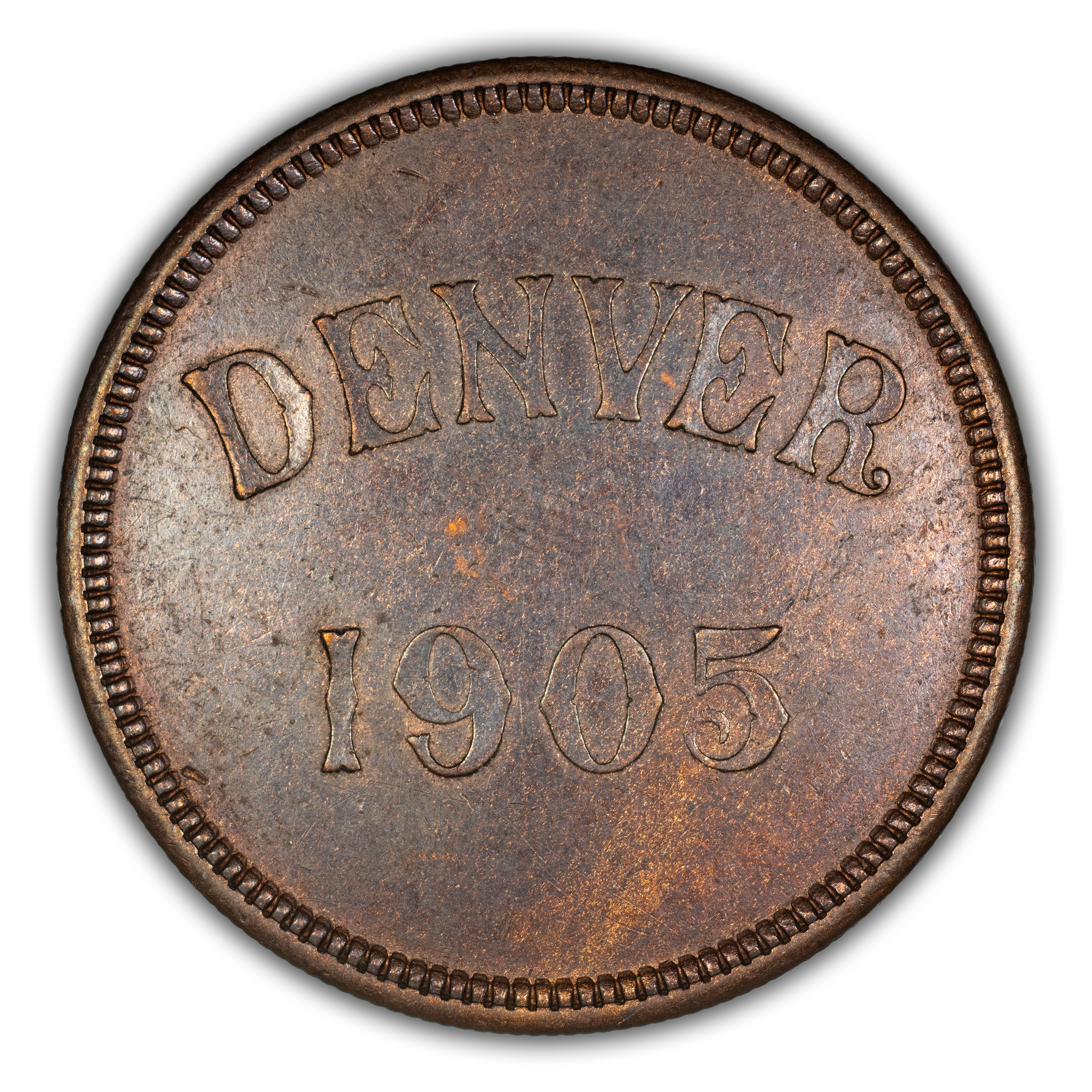 1905 SC$1 Denver Mint Open, Bronze, HK-876 MS BN