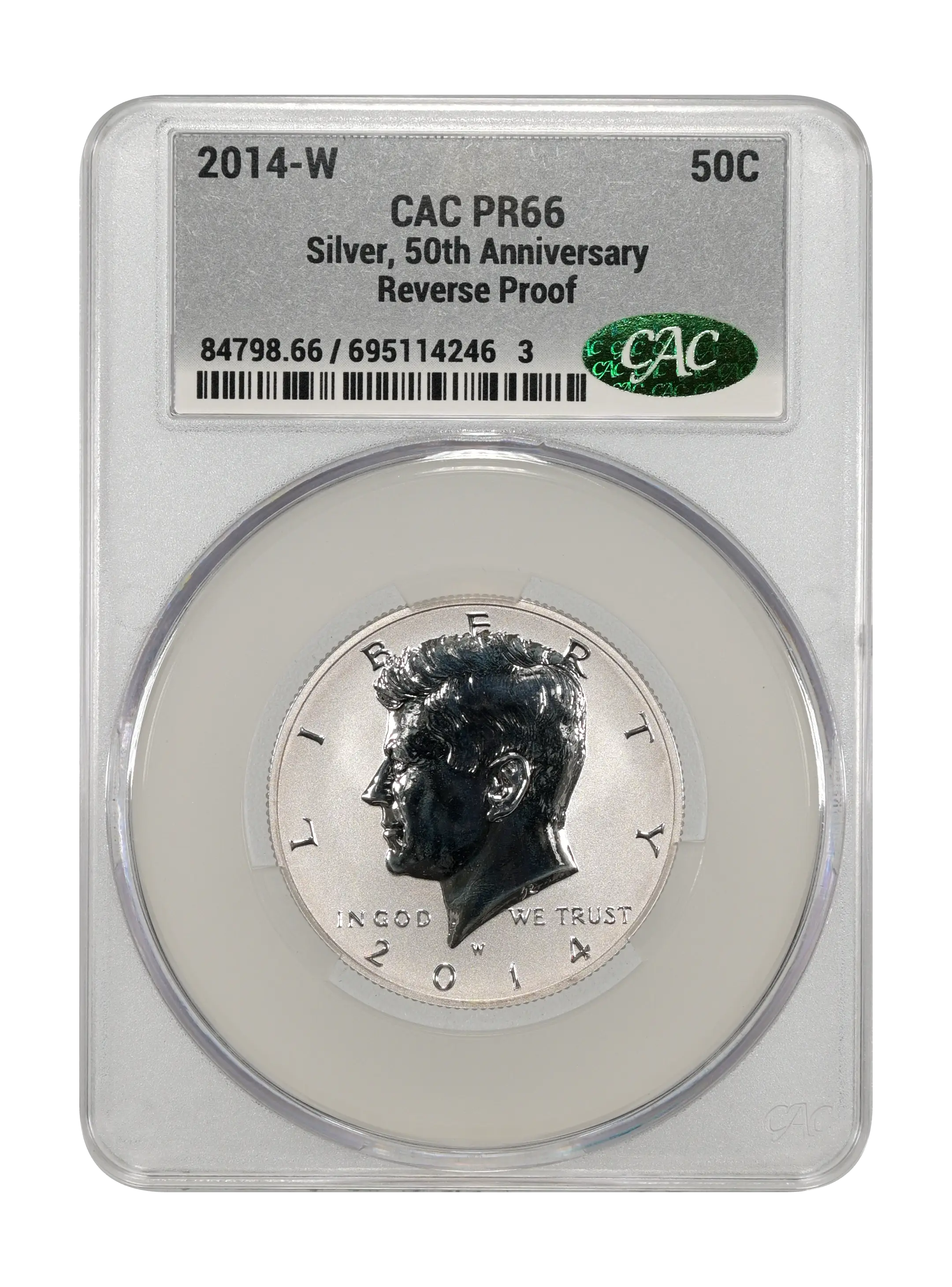2014-W 50c Silver, 50th Anniversary, Reverse Proof PR thumbnail 13