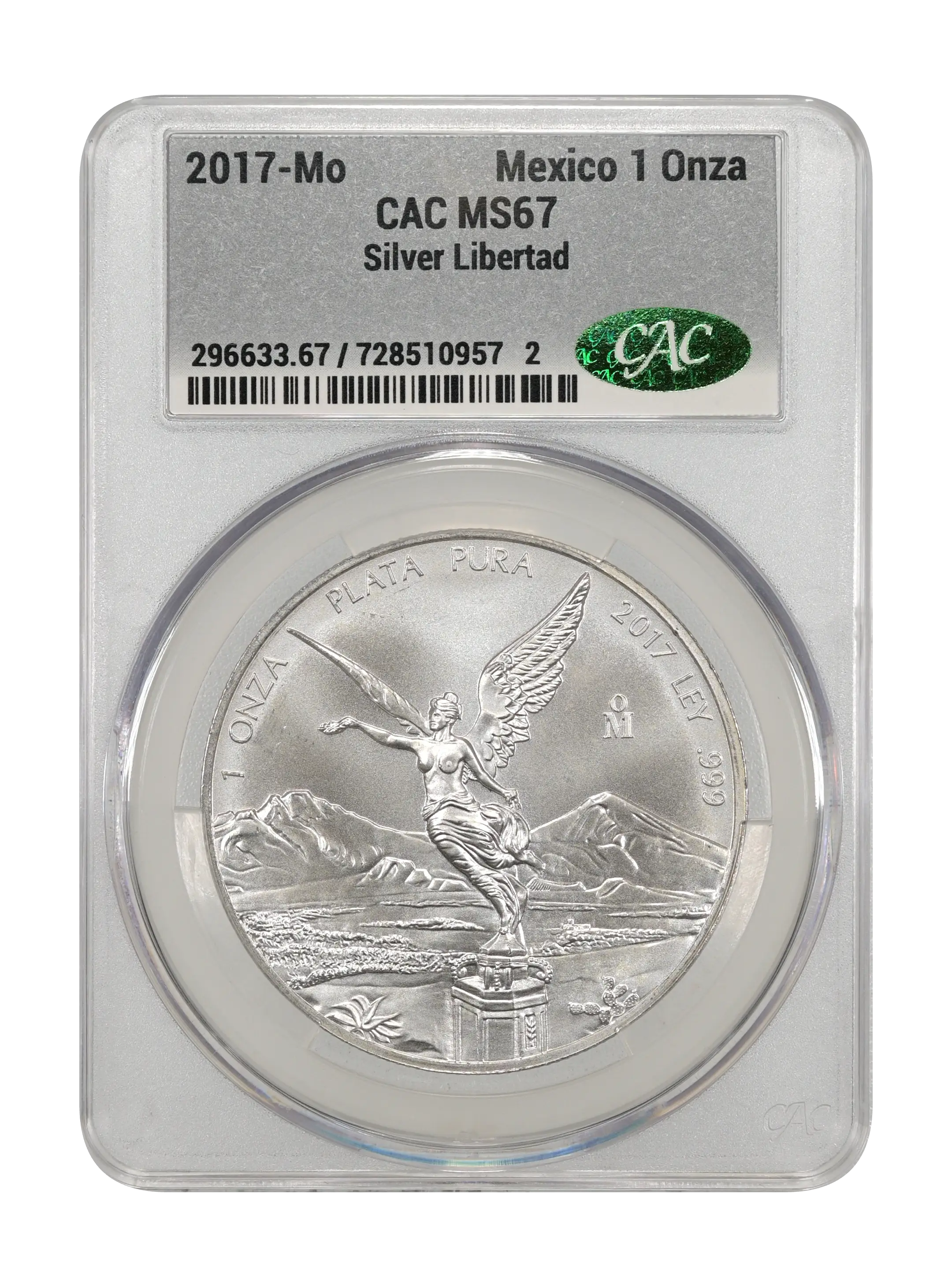2017-Mo 1 Onza Libertad, Silver MS (KM-639) thumbnail 3