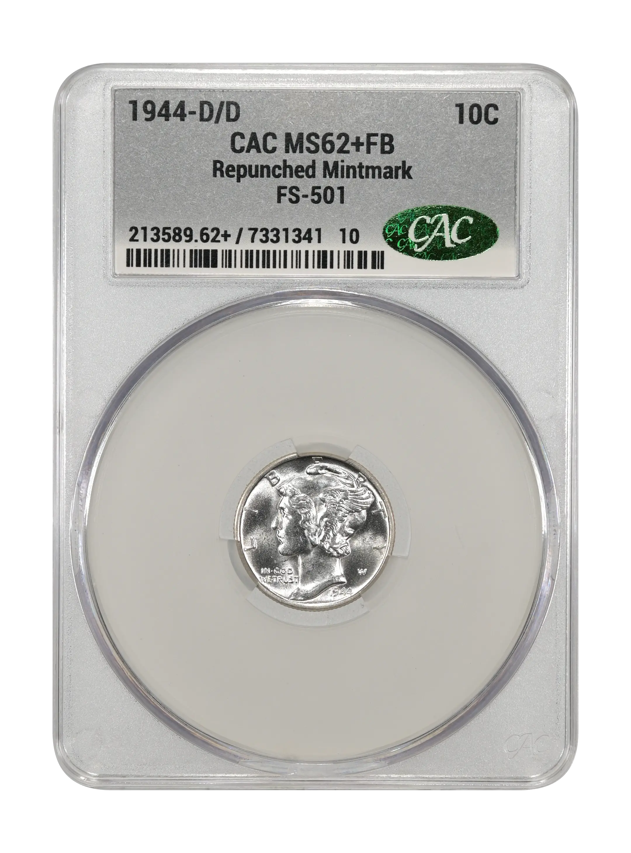 1944-D/D 10c Repunched Mintmark, FS-501 MS FB thumbnail 15