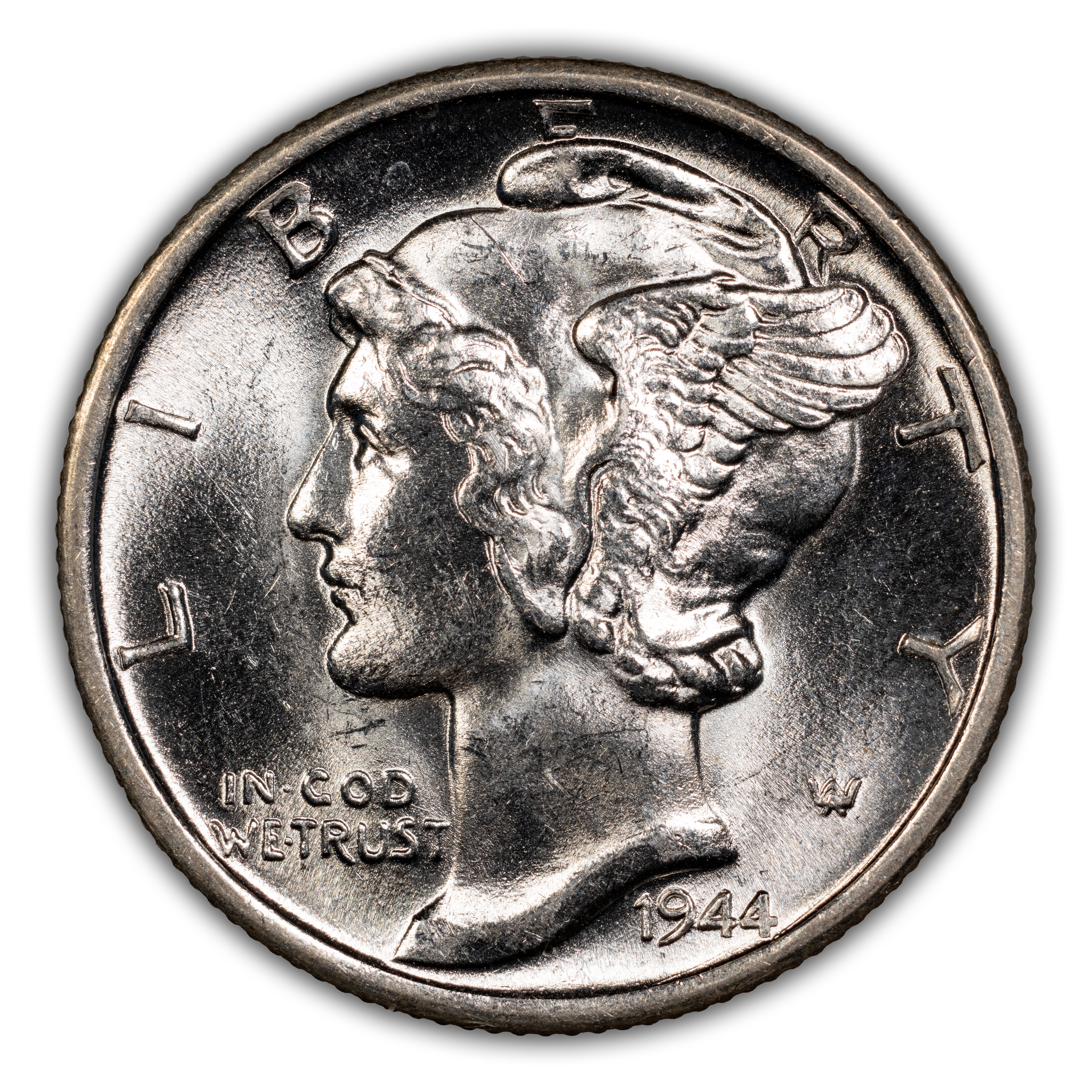 1944-D/D 10c Repunched Mintmark, FS-501 MS FB thumbnail 4