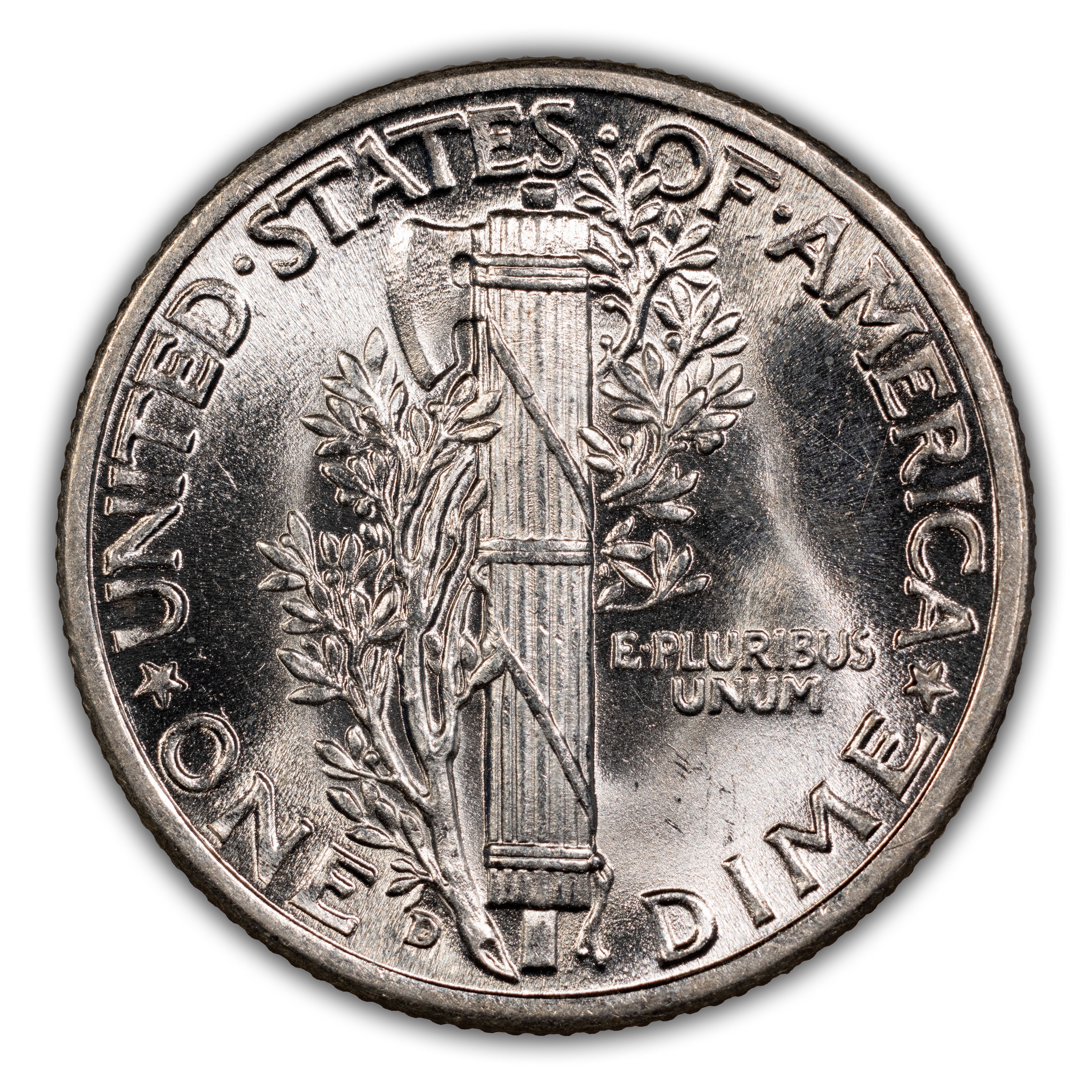 1944-D/D 10c Repunched Mintmark, FS-501 MS FB thumbnail 9