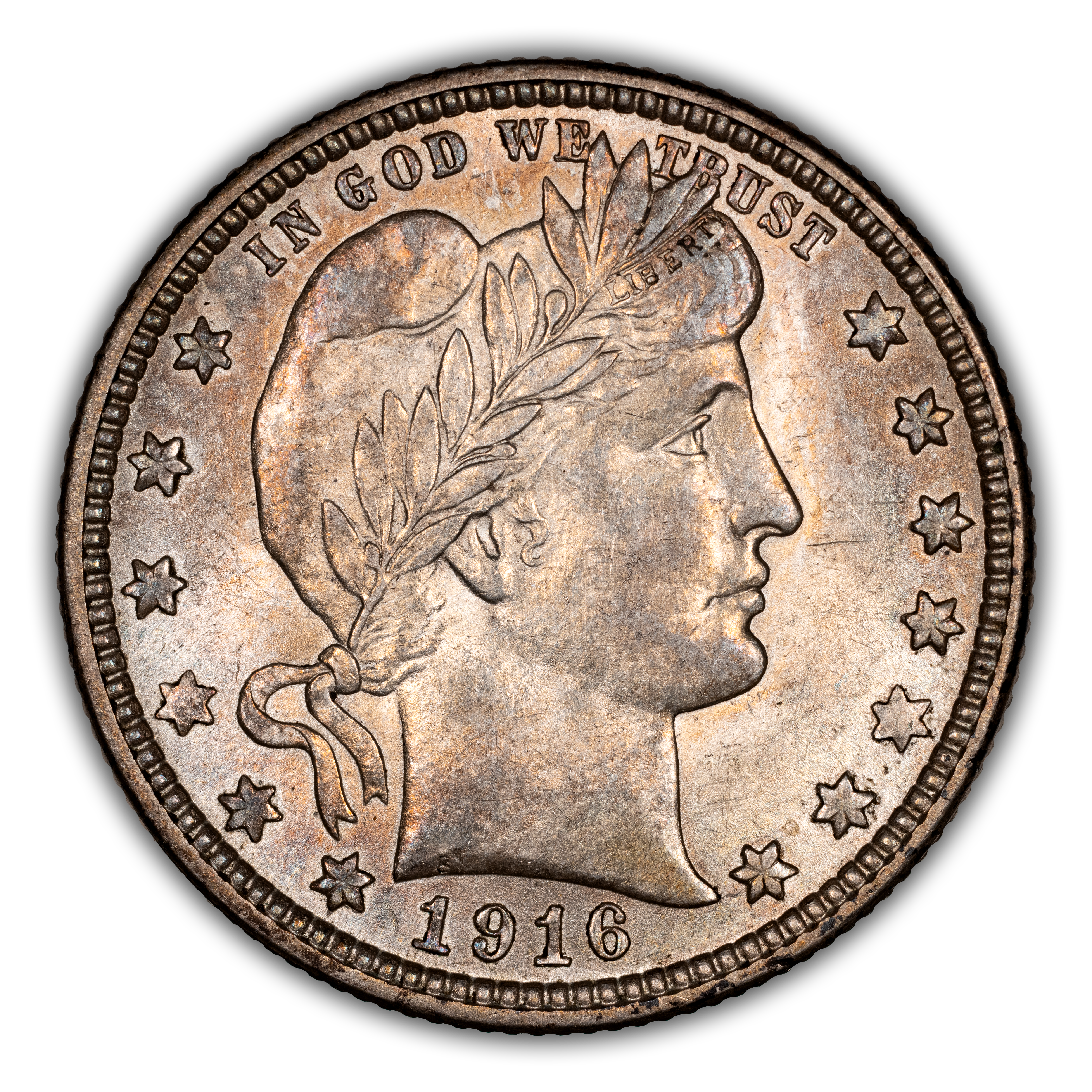 1916-D 25c Barber MS thumbnail 3