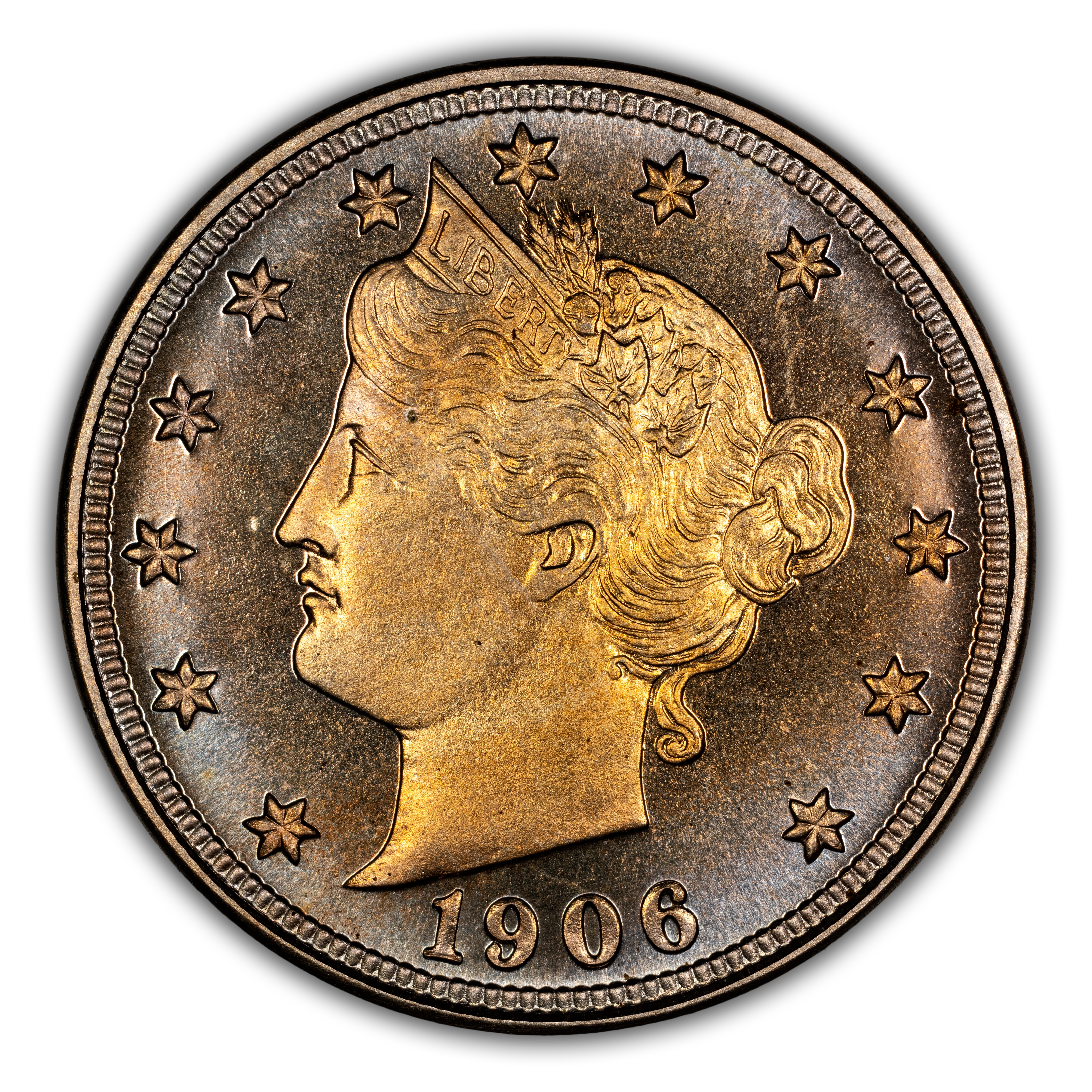 1906 5c PR62 CAC thumbnail 4