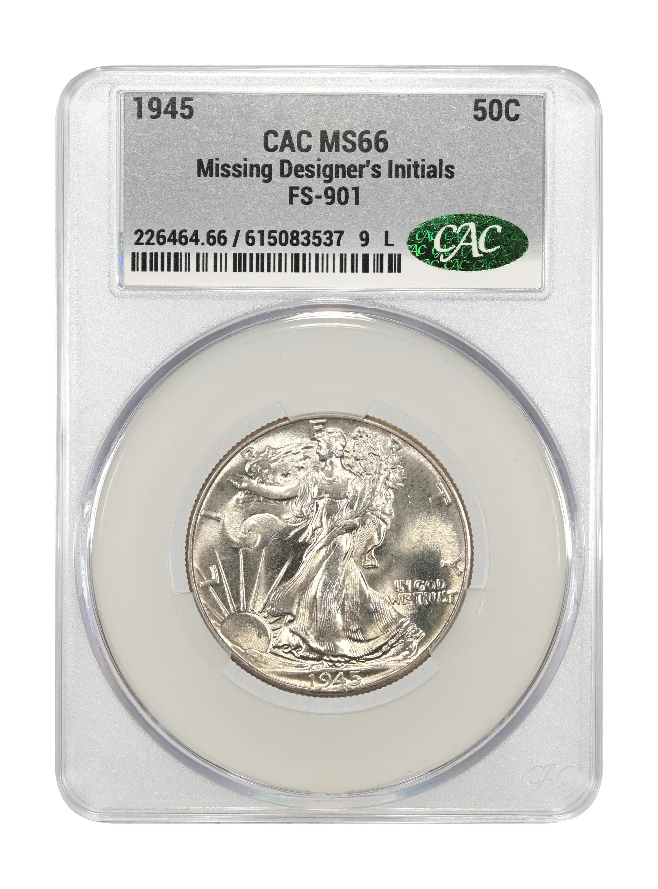 1945 50c Missing Designer's Initials, FS-901 MS thumbnail 7