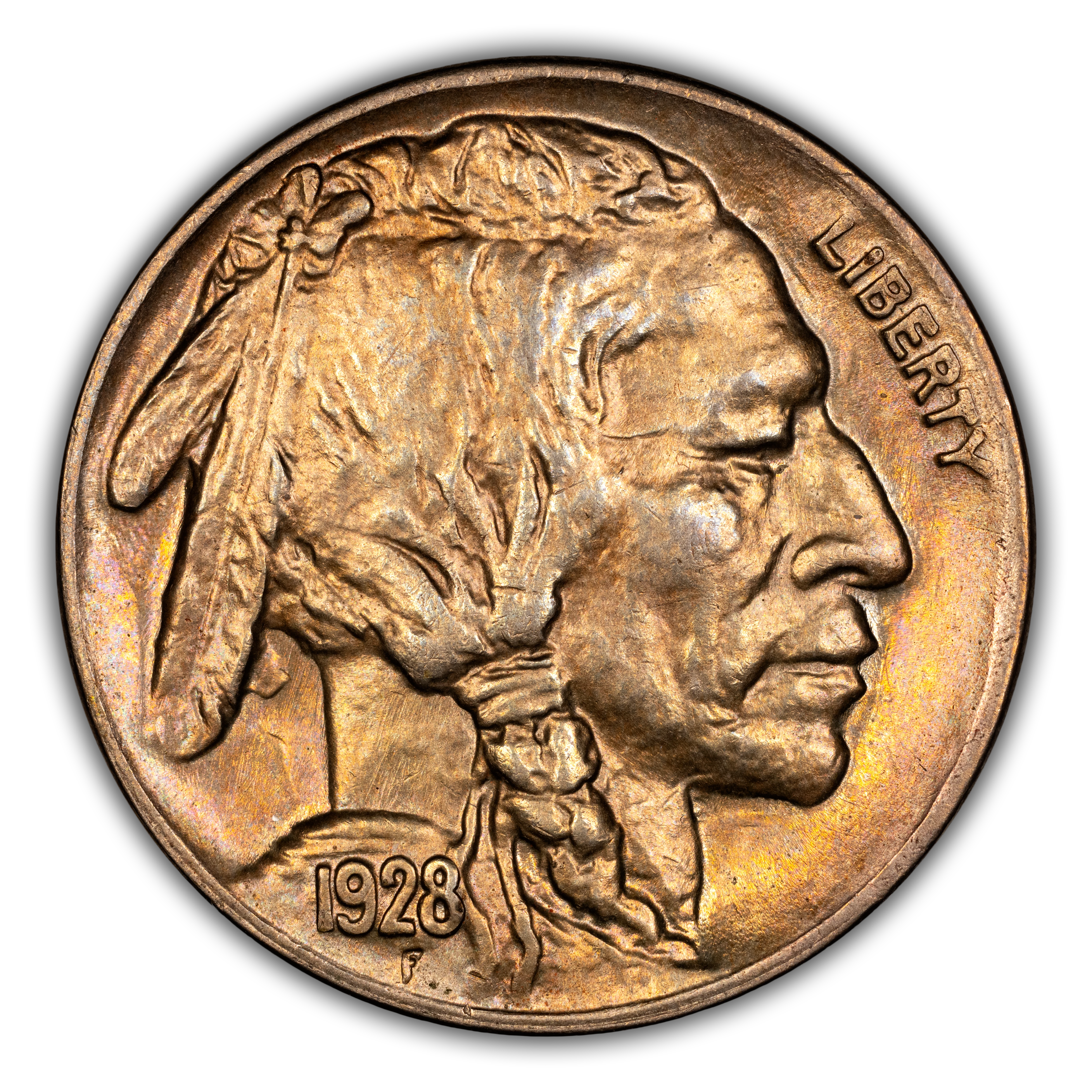 1928-S 5c 2 Feathers, FS-401 MS