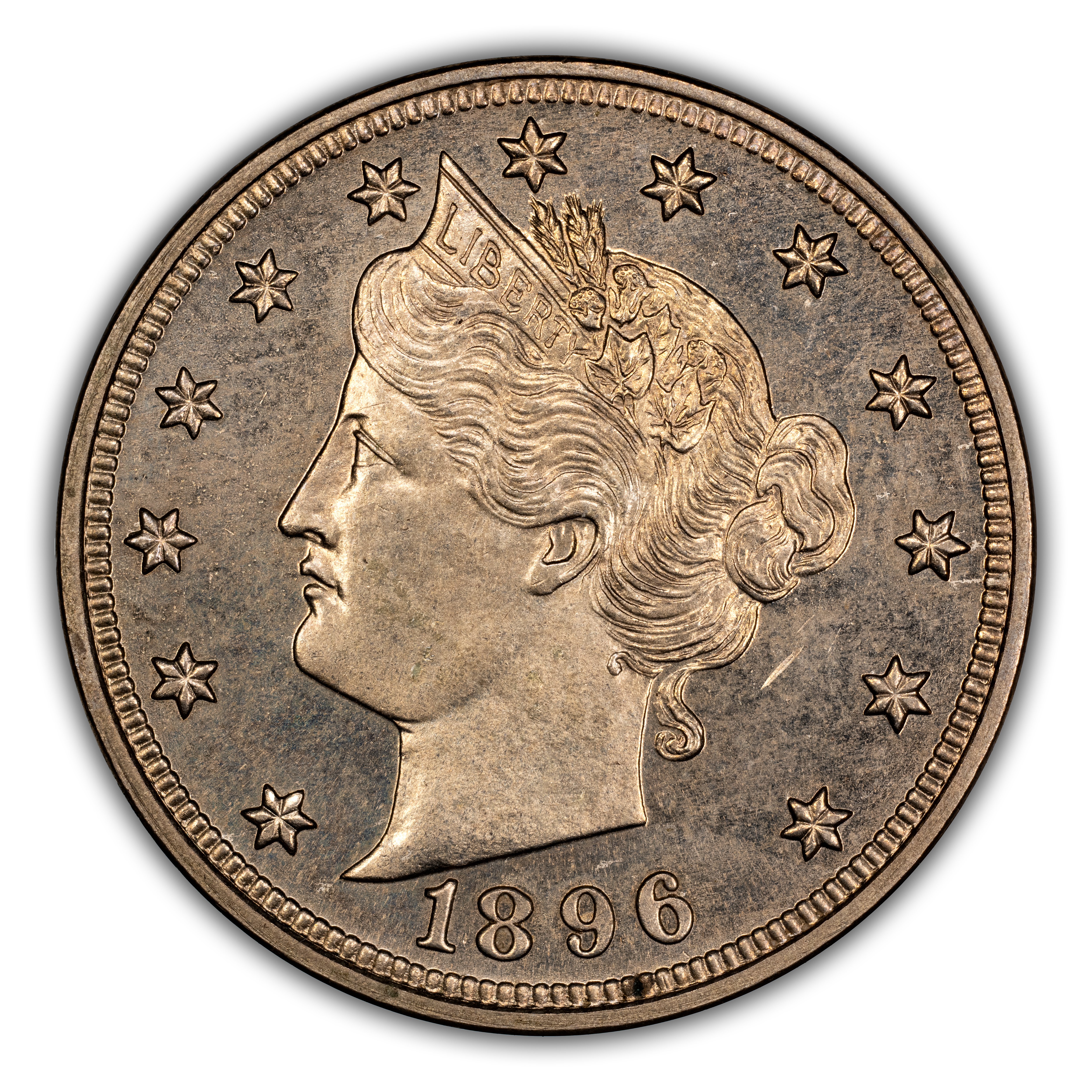 1896 5c PR63 CAC thumbnail 3