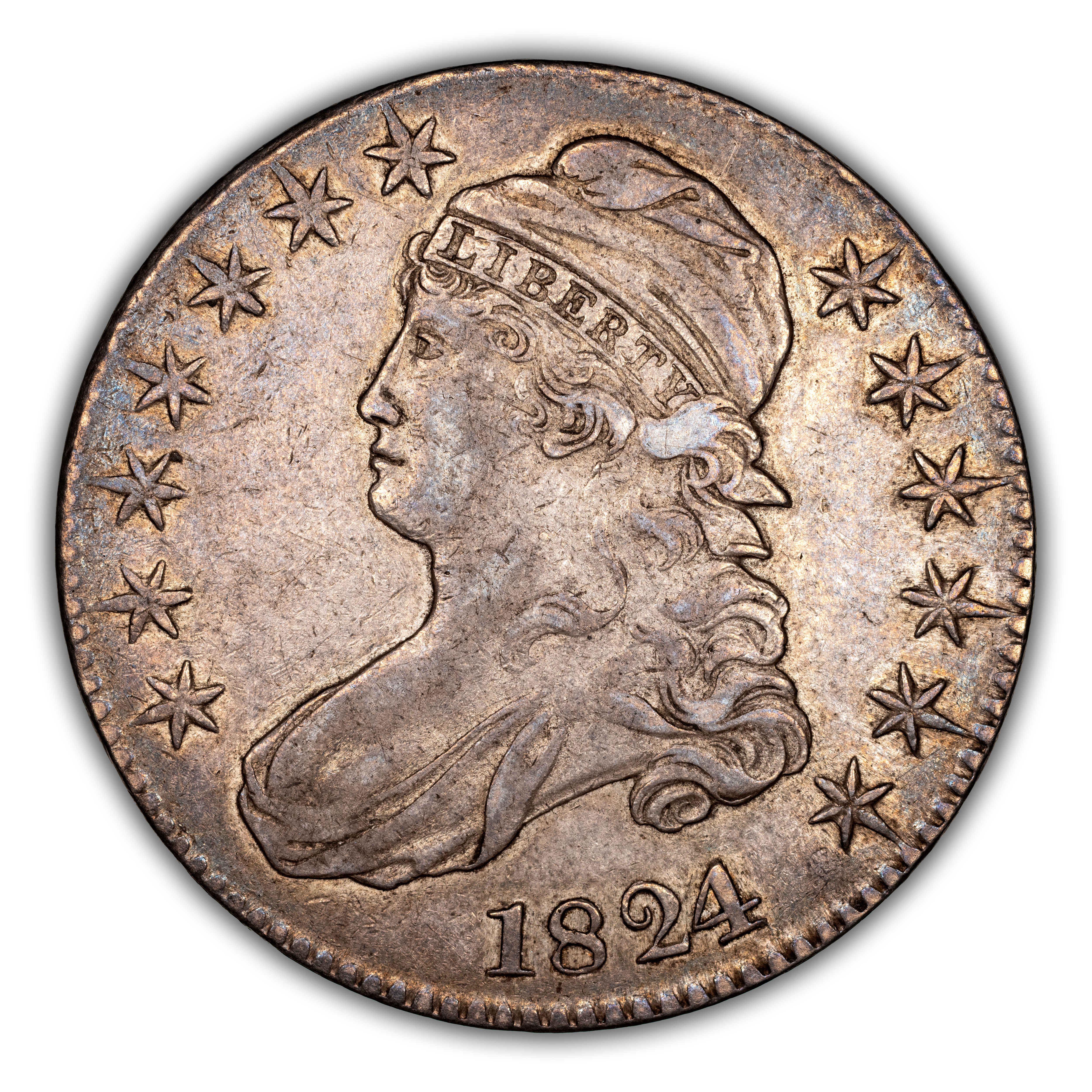 1824/1 50c Overdate, O-101a MS thumbnail 3