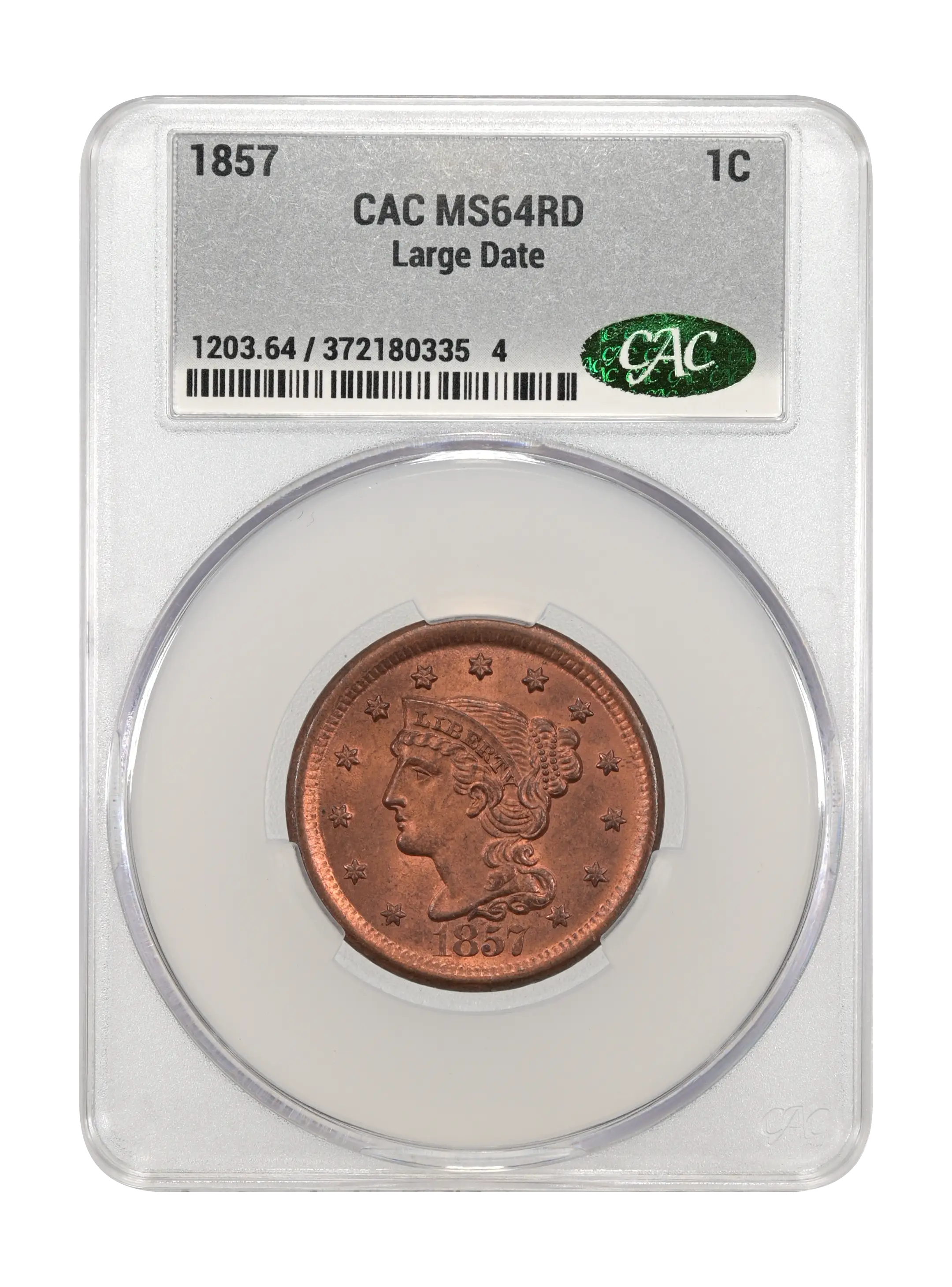 1857 1c Large Date MS RD thumbnail 15