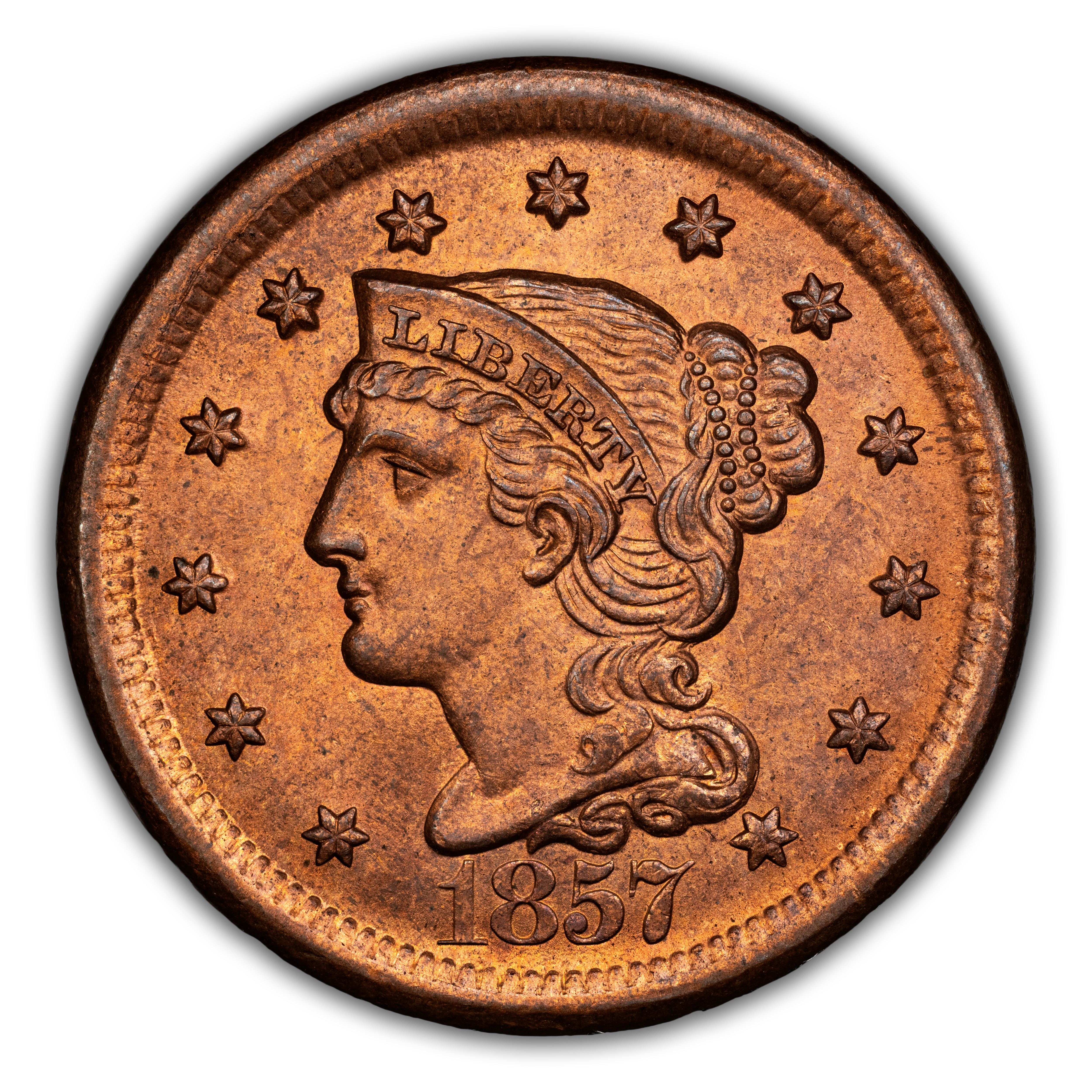 1857 1c Large Date MS RD thumbnail 2