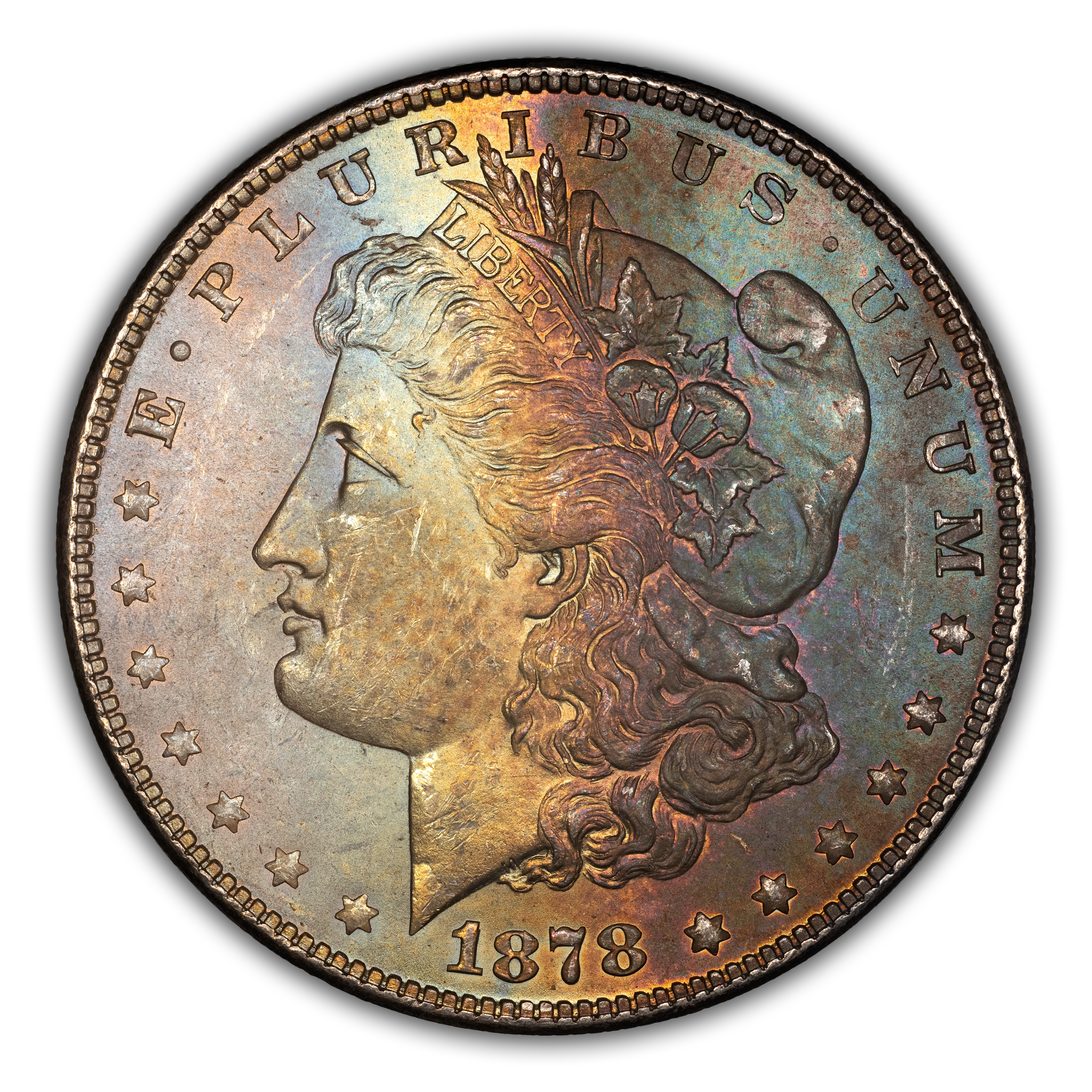 1878 7TF $1  Reverse of 1878 MS thumbnail 3