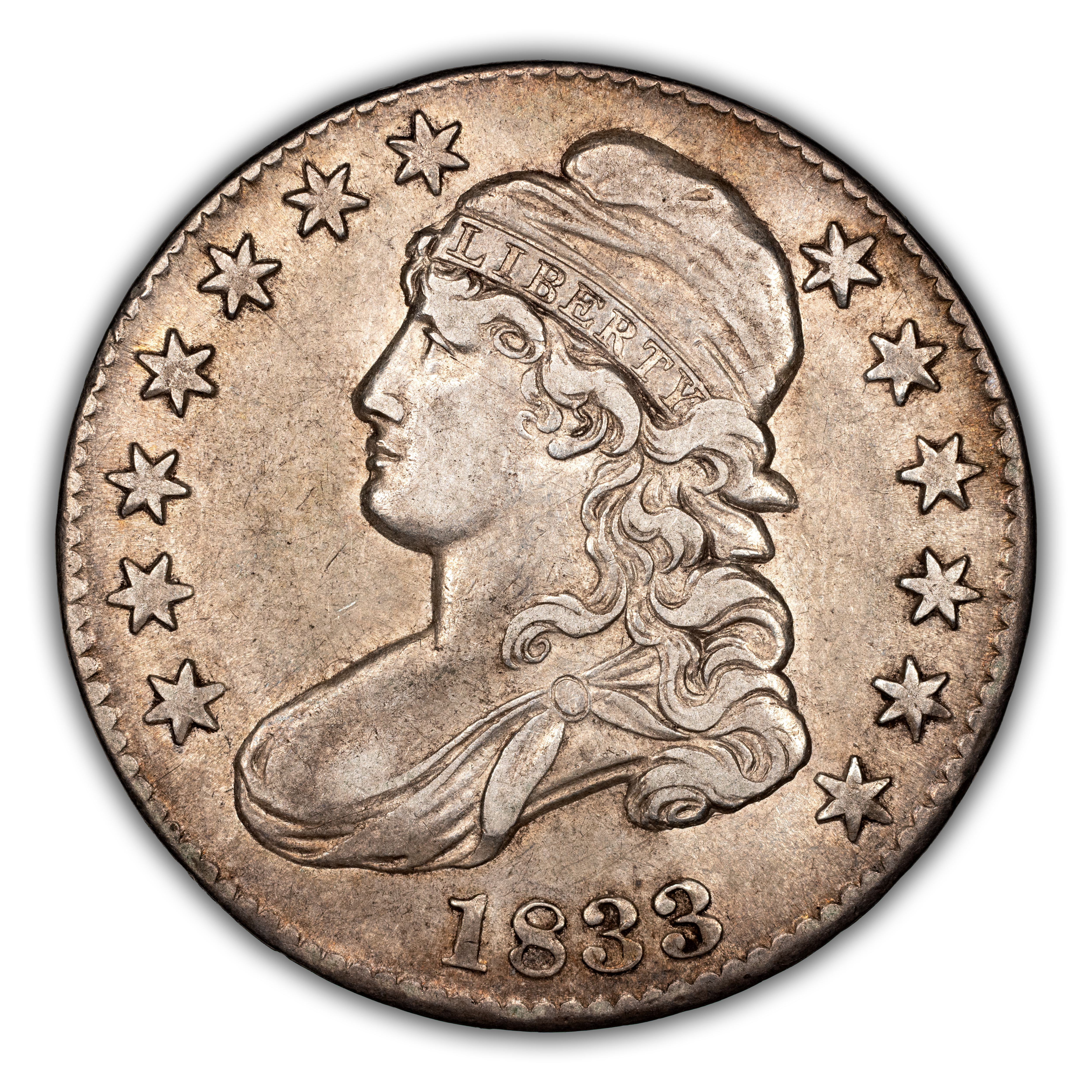 1833 50c O-106 MS