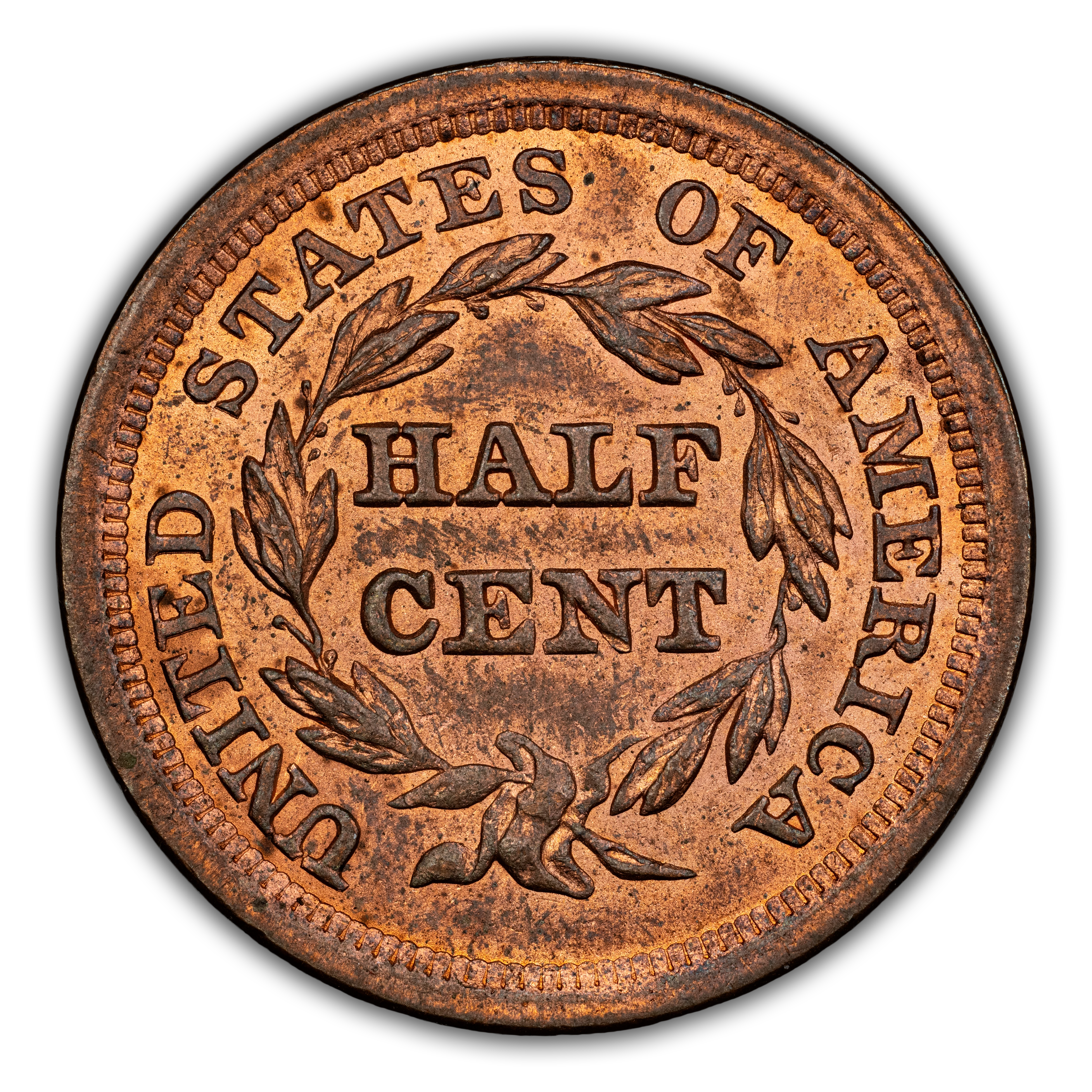 1857 1/2c MS RB MS61 RB CAC thumbnail 15