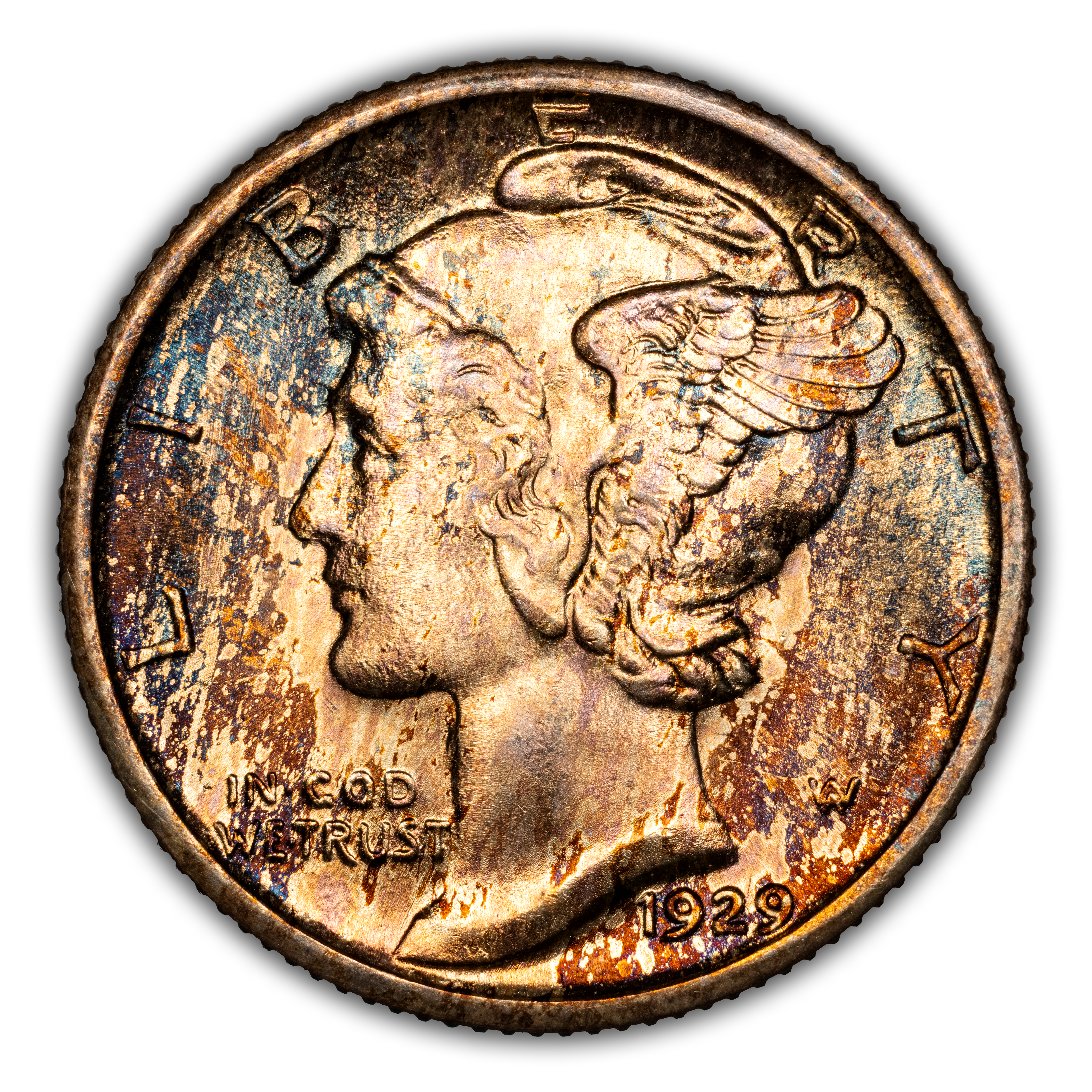 1929-S 10c MS FB MS61 FB CAC thumbnail 2