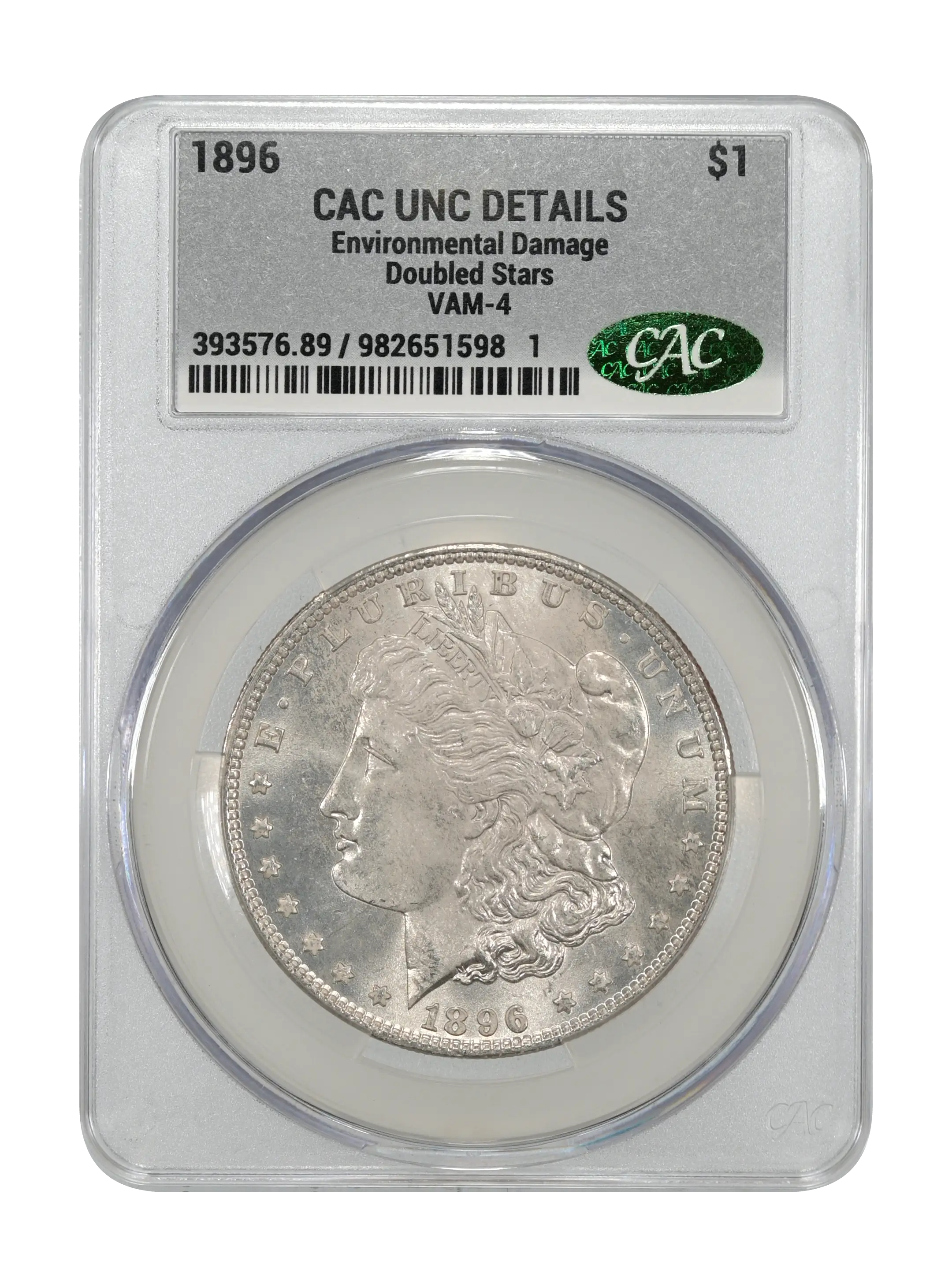 1896 $1  Doubled Stars, VAM-4 MS thumbnail 11