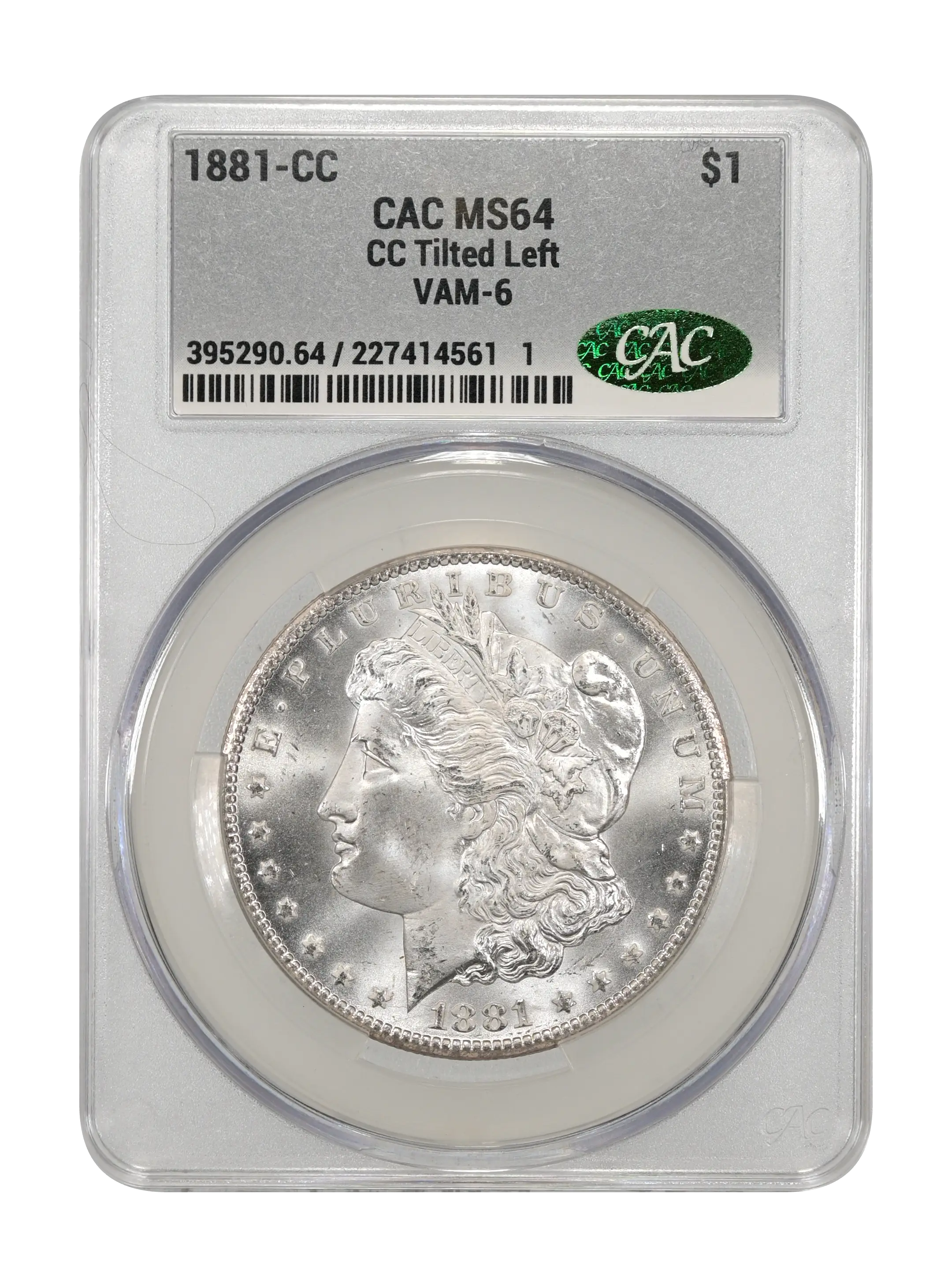 1881-CC $1  CC Tilted Left, VAM-6 MS thumbnail 8