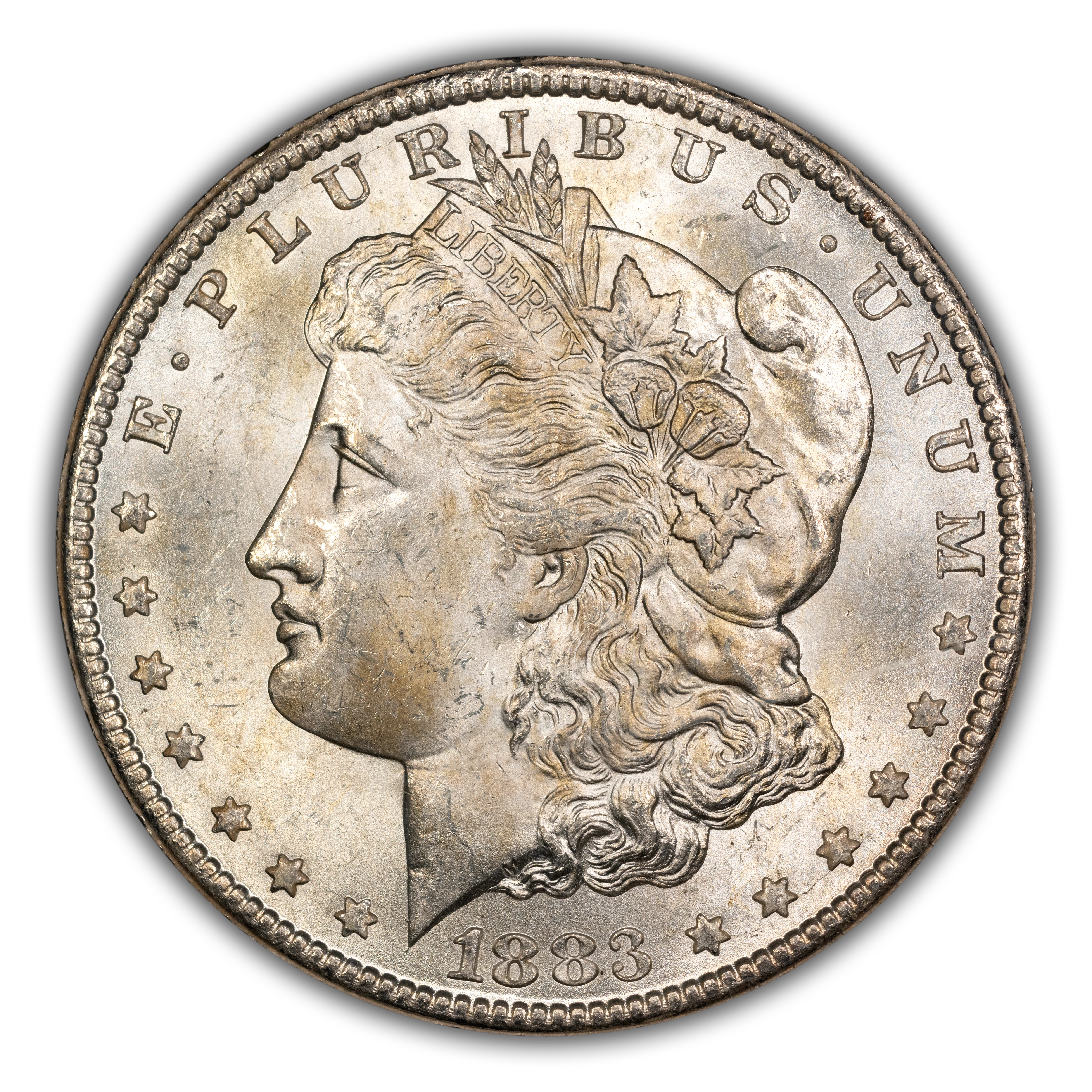1883-CC $1  GSA Hoard, Dash Under 8, VAM-3 MS thumbnail 3