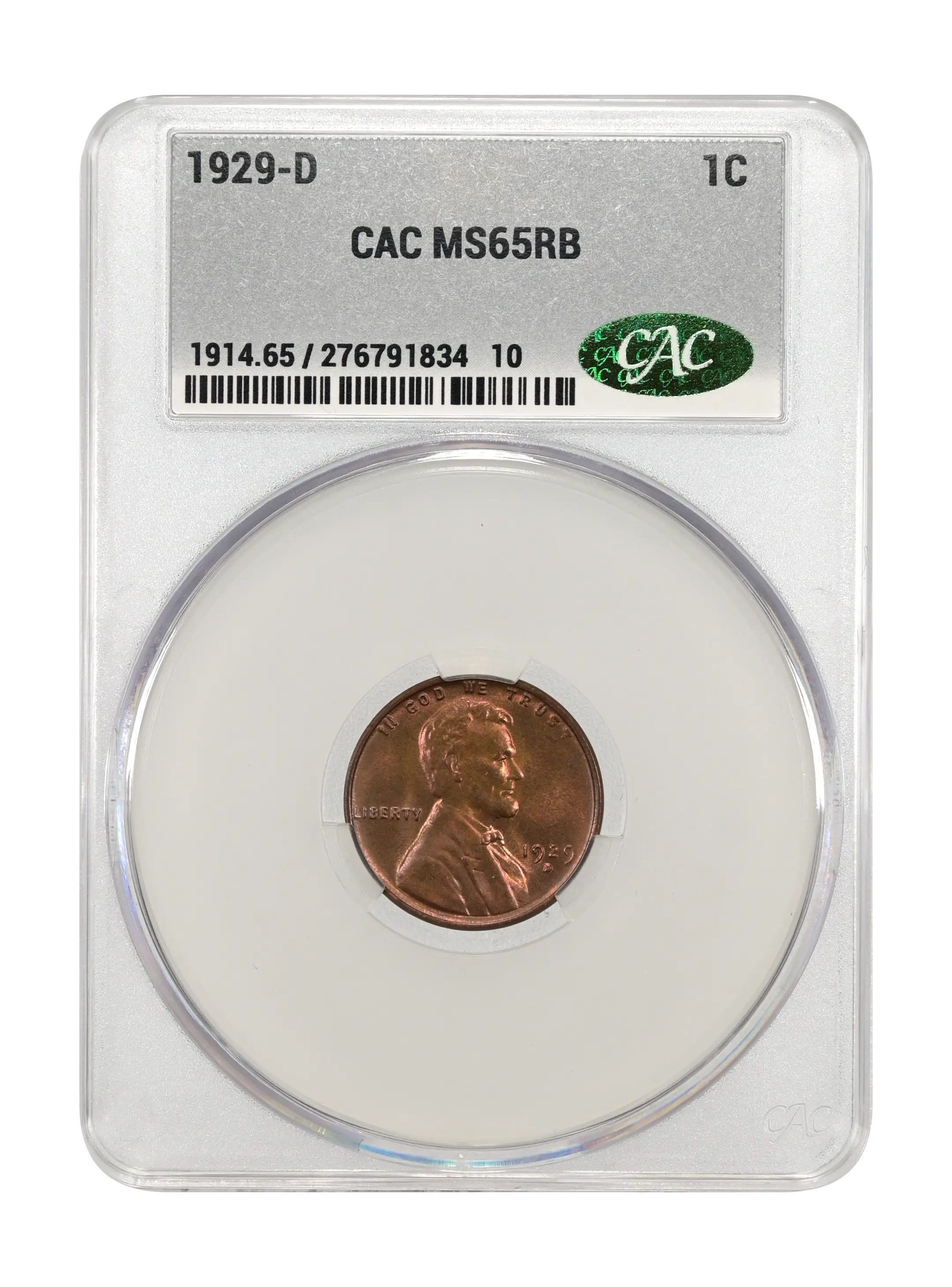 1929-D 1c MS RB MS64 RB CAC thumbnail 20