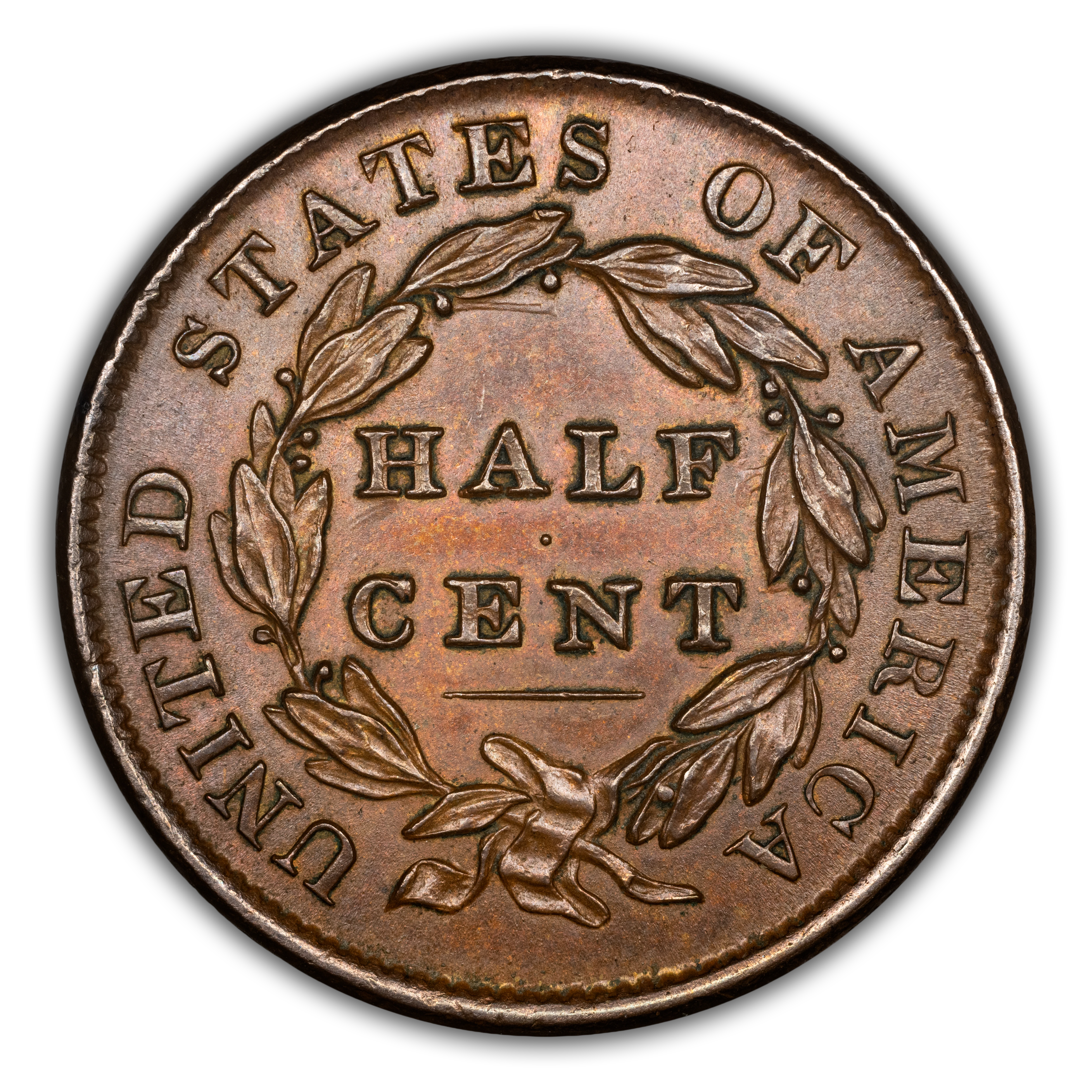 1835 1/2c C-1 MS BN F12 BN CAC thumbnail 15
