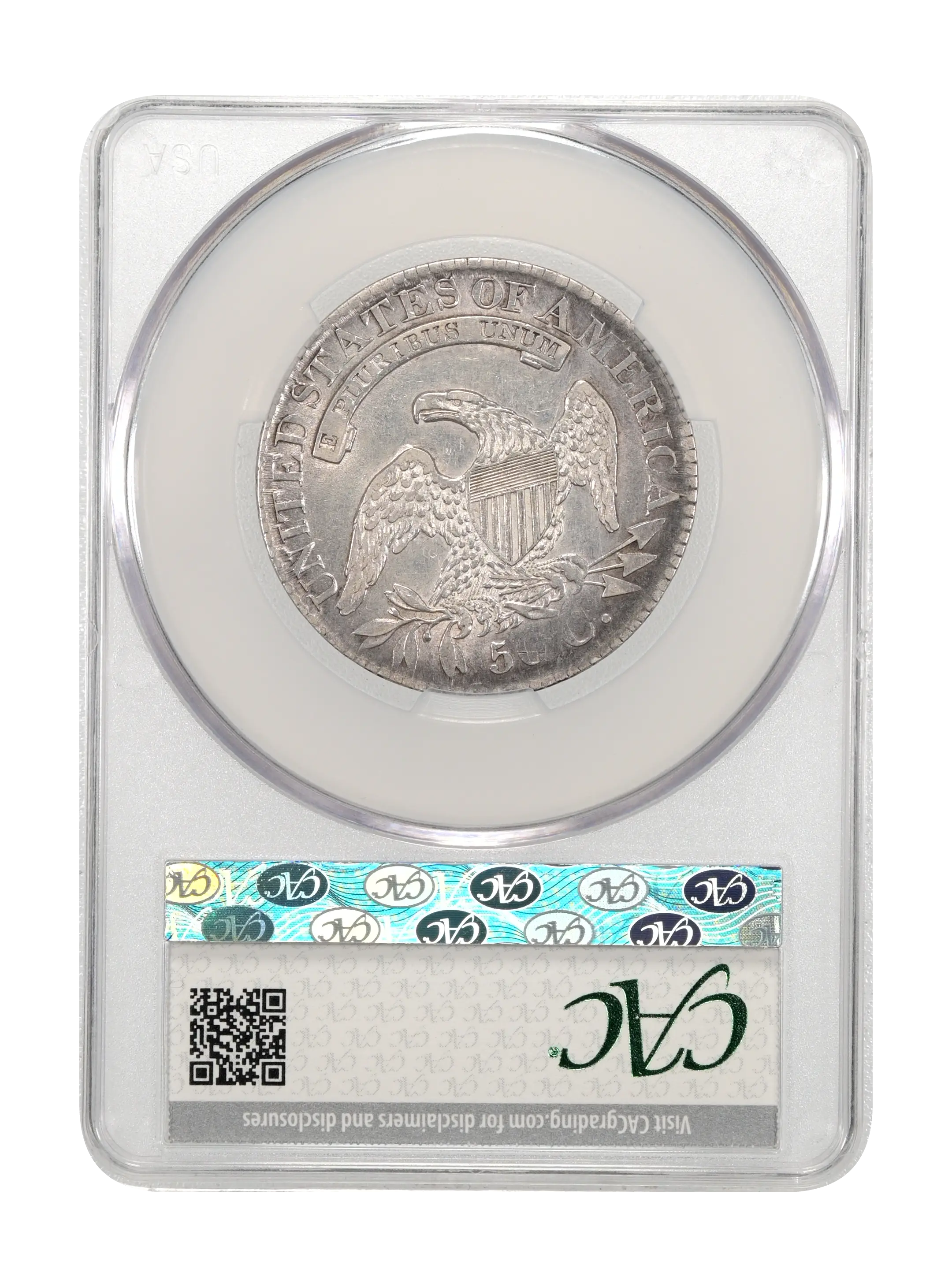1827 50c Square Base 2, O-139 AG3 CAC thumbnail 20