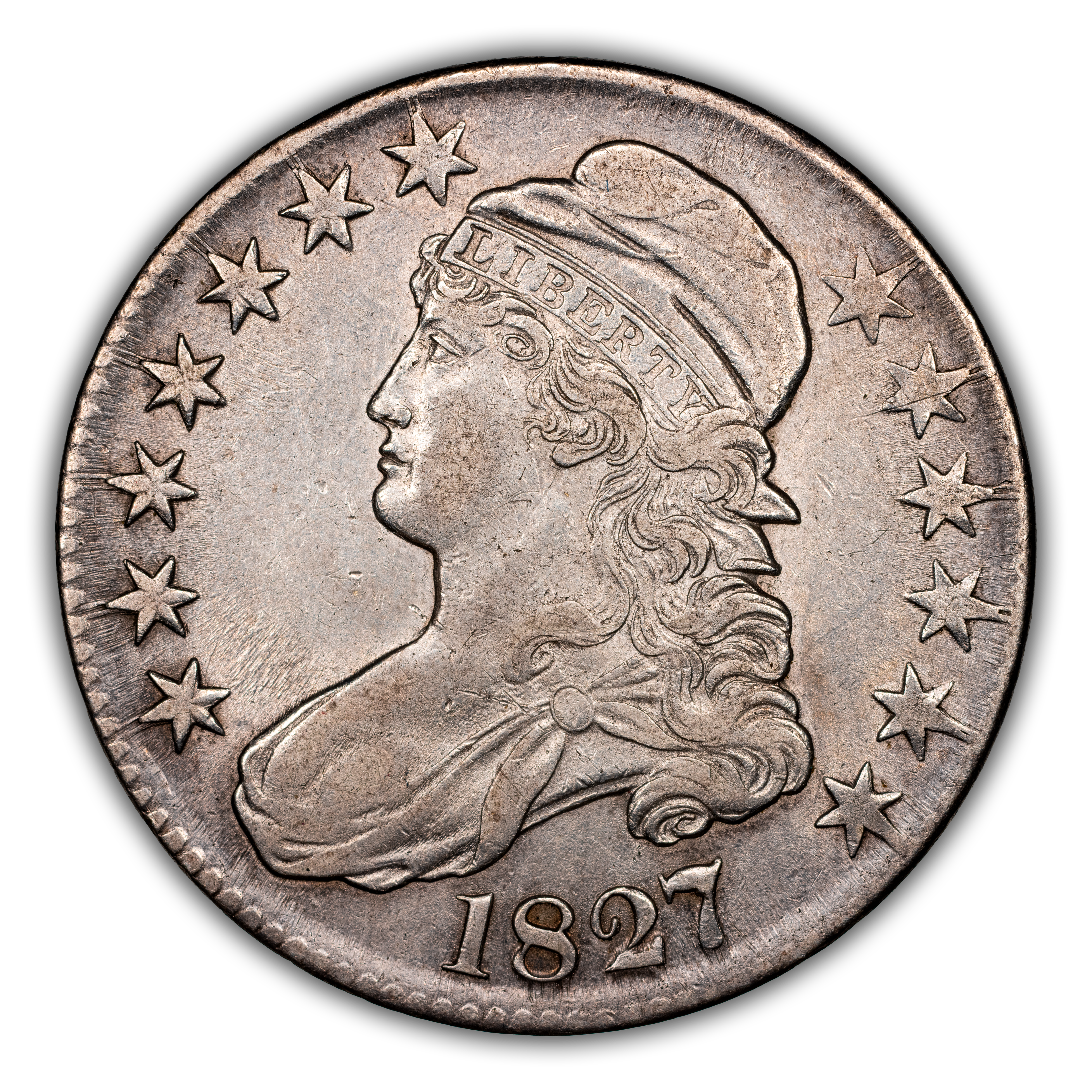 1827 50c Square Base 2, O-139 MS