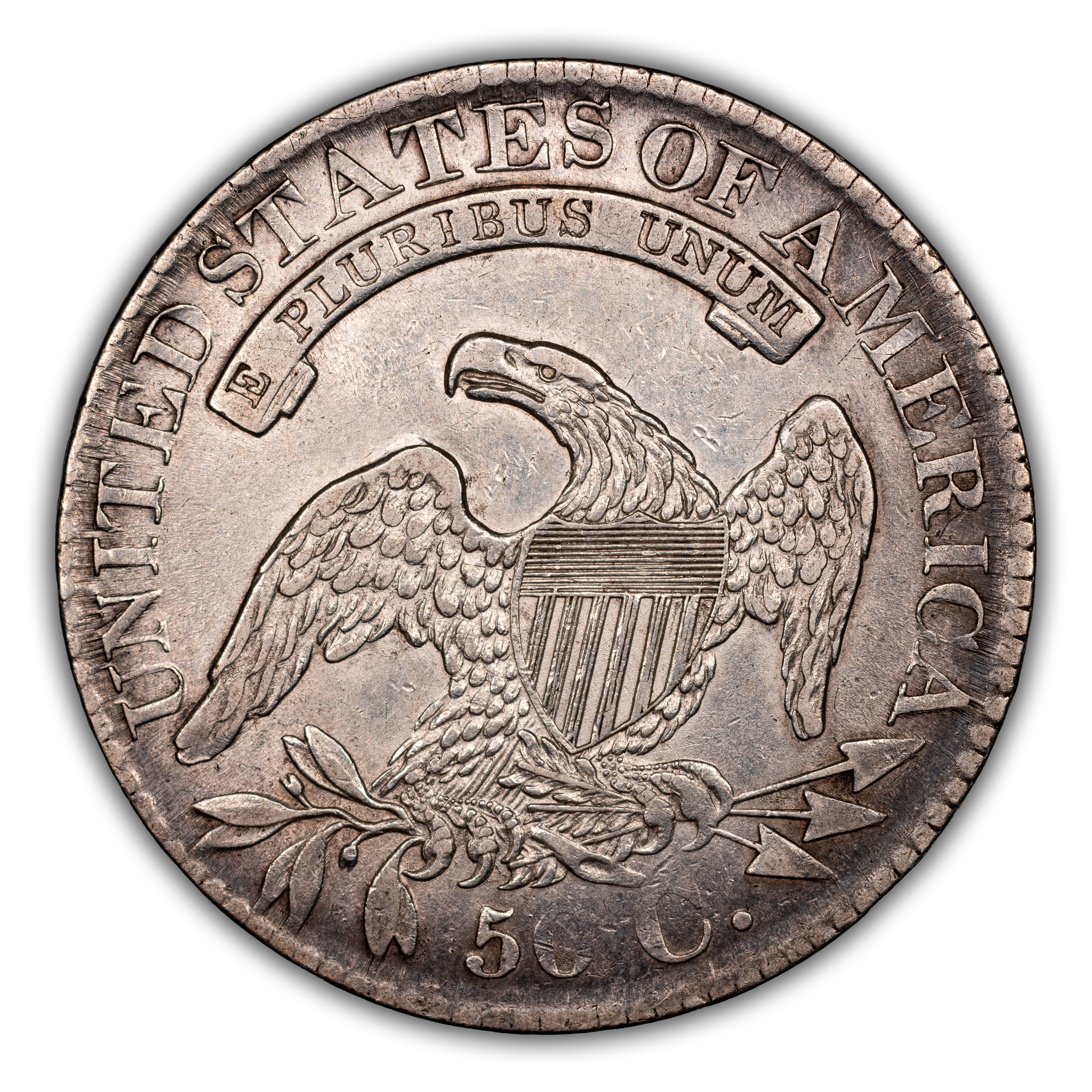 1827 50c Square Base 2, O-139 AG3 CAC thumbnail 9