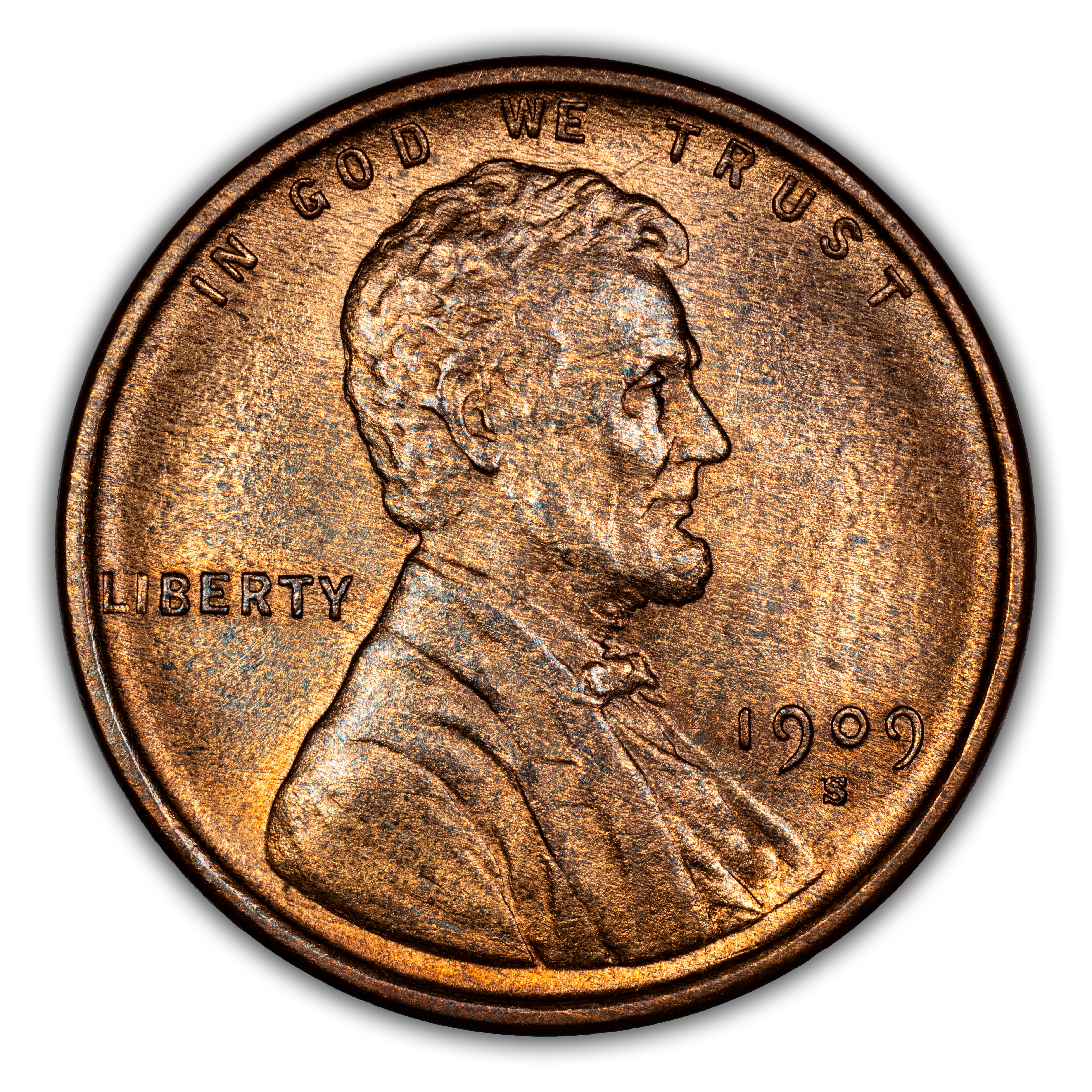 1909-S 1c Lincoln MS RB MS65 RB CAC thumbnail 4