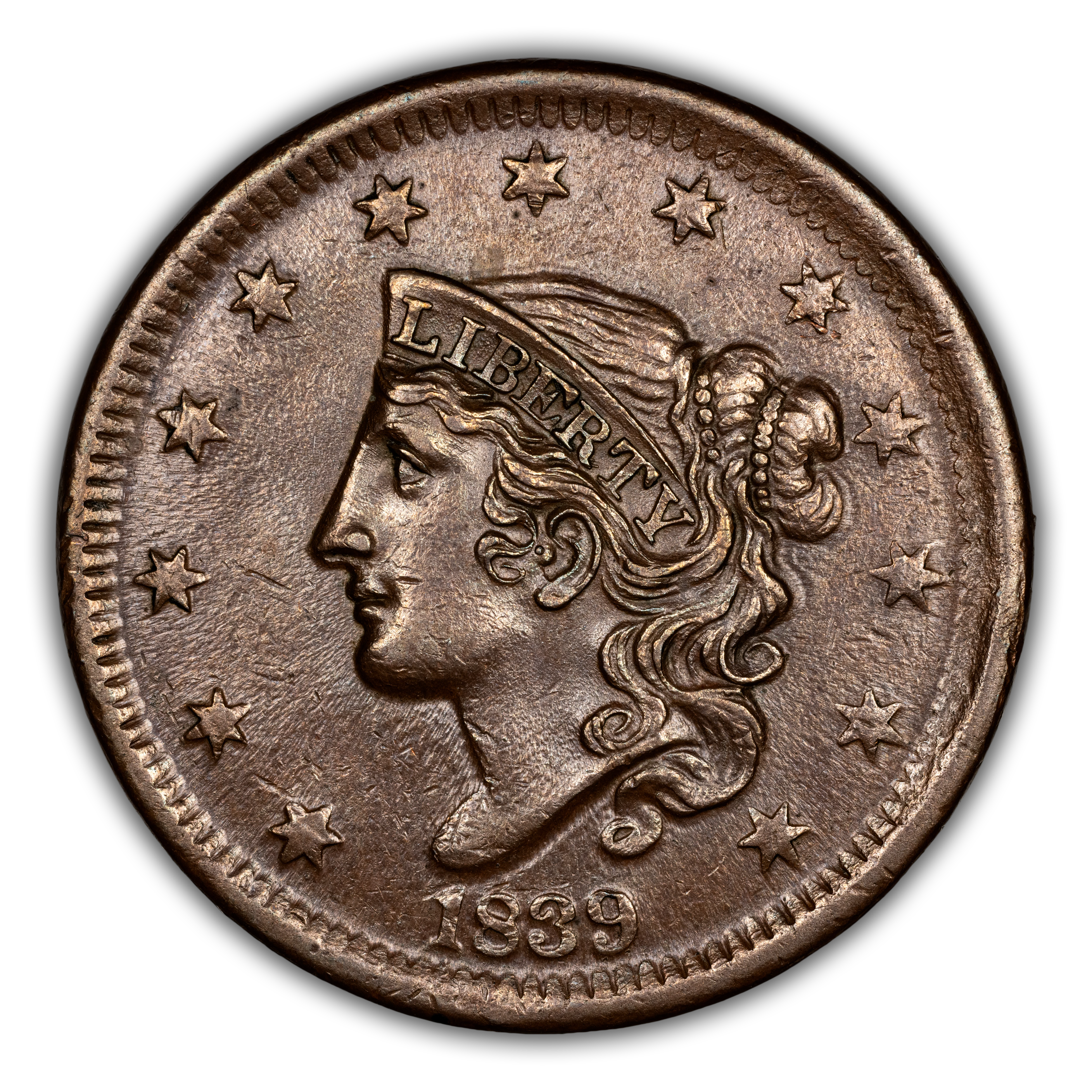 1839 1c Head of 1838 MS BN