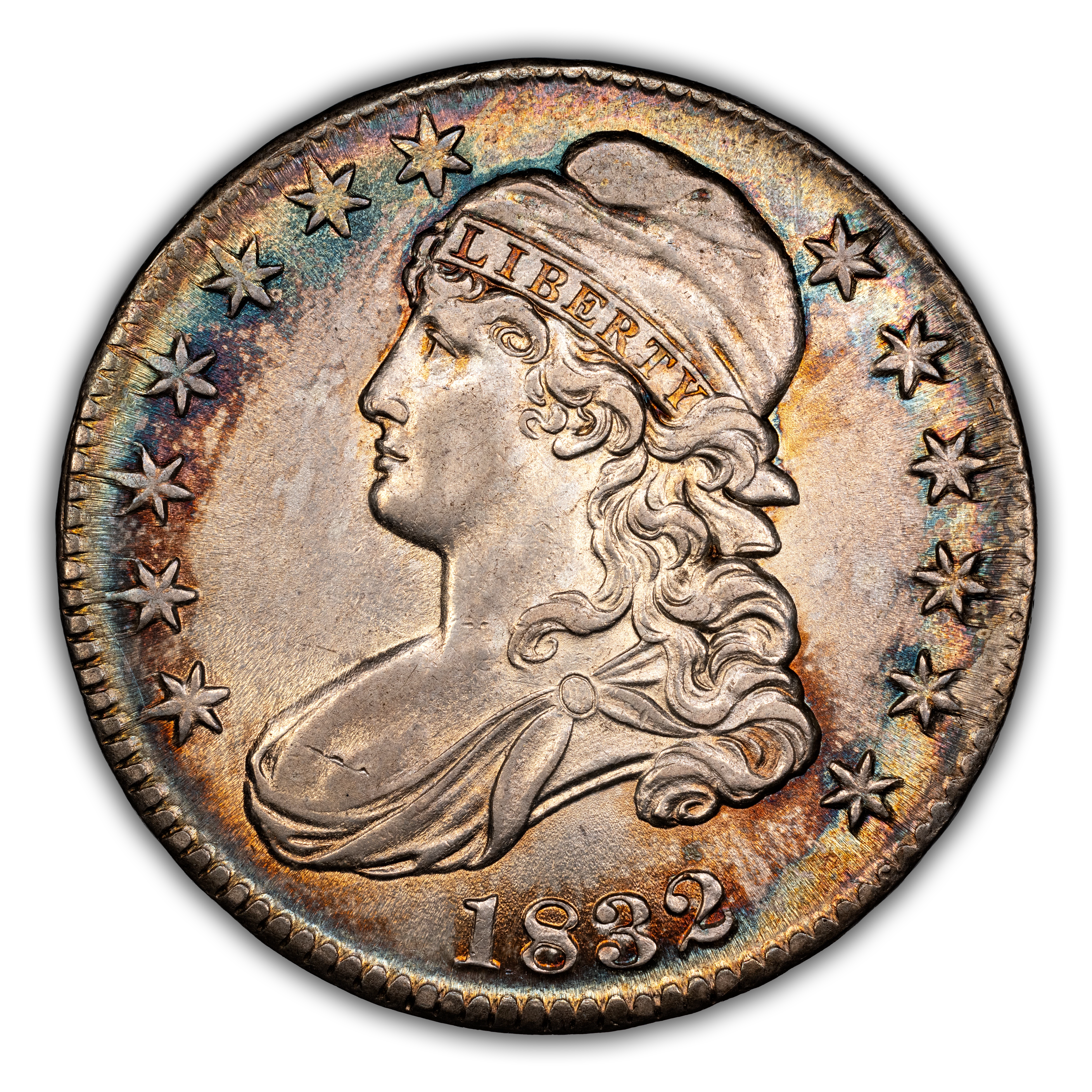 1832 50c Large Letters, O-101a MS thumbnail 2