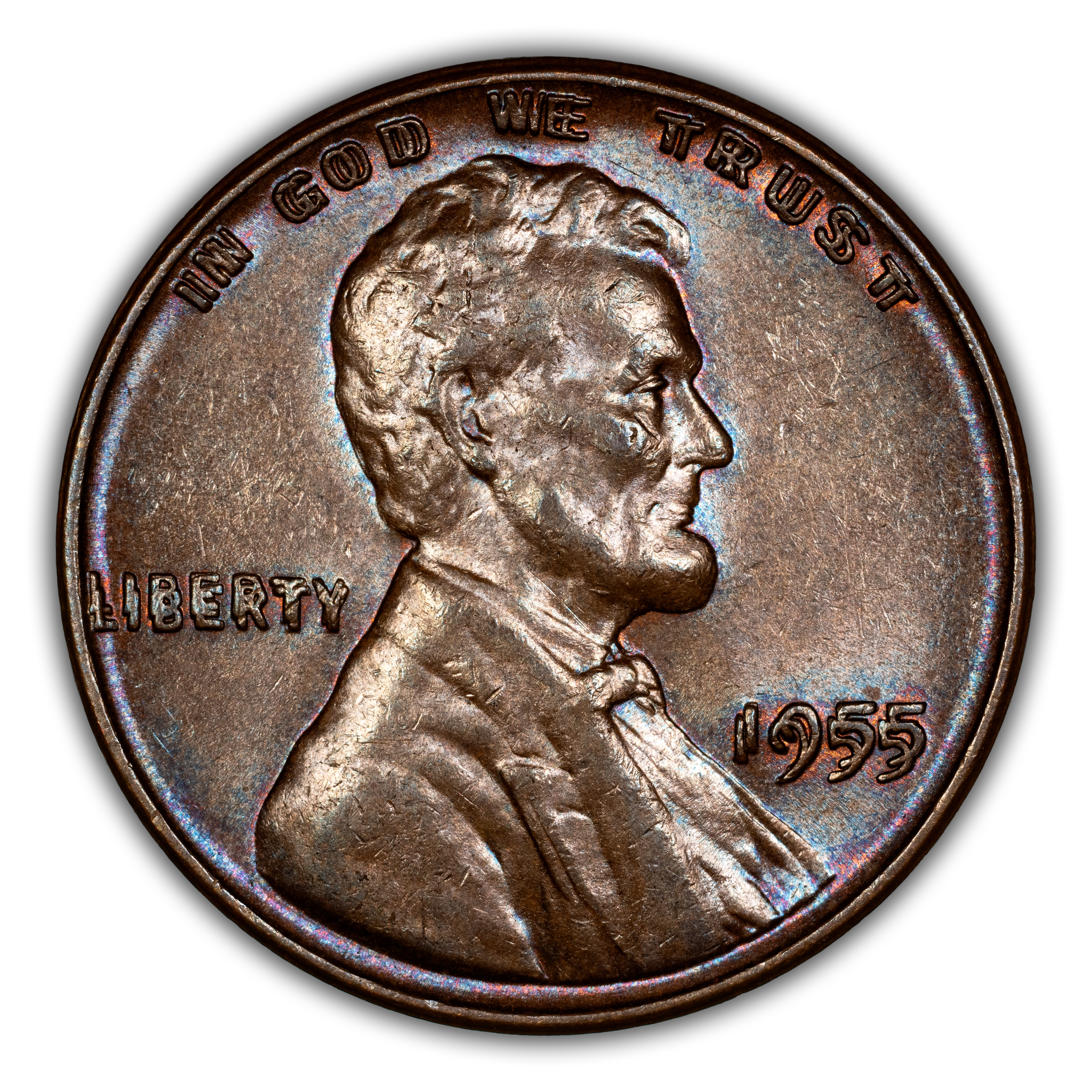 1955 1c Doubled Die Obverse MS BN thumbnail 3