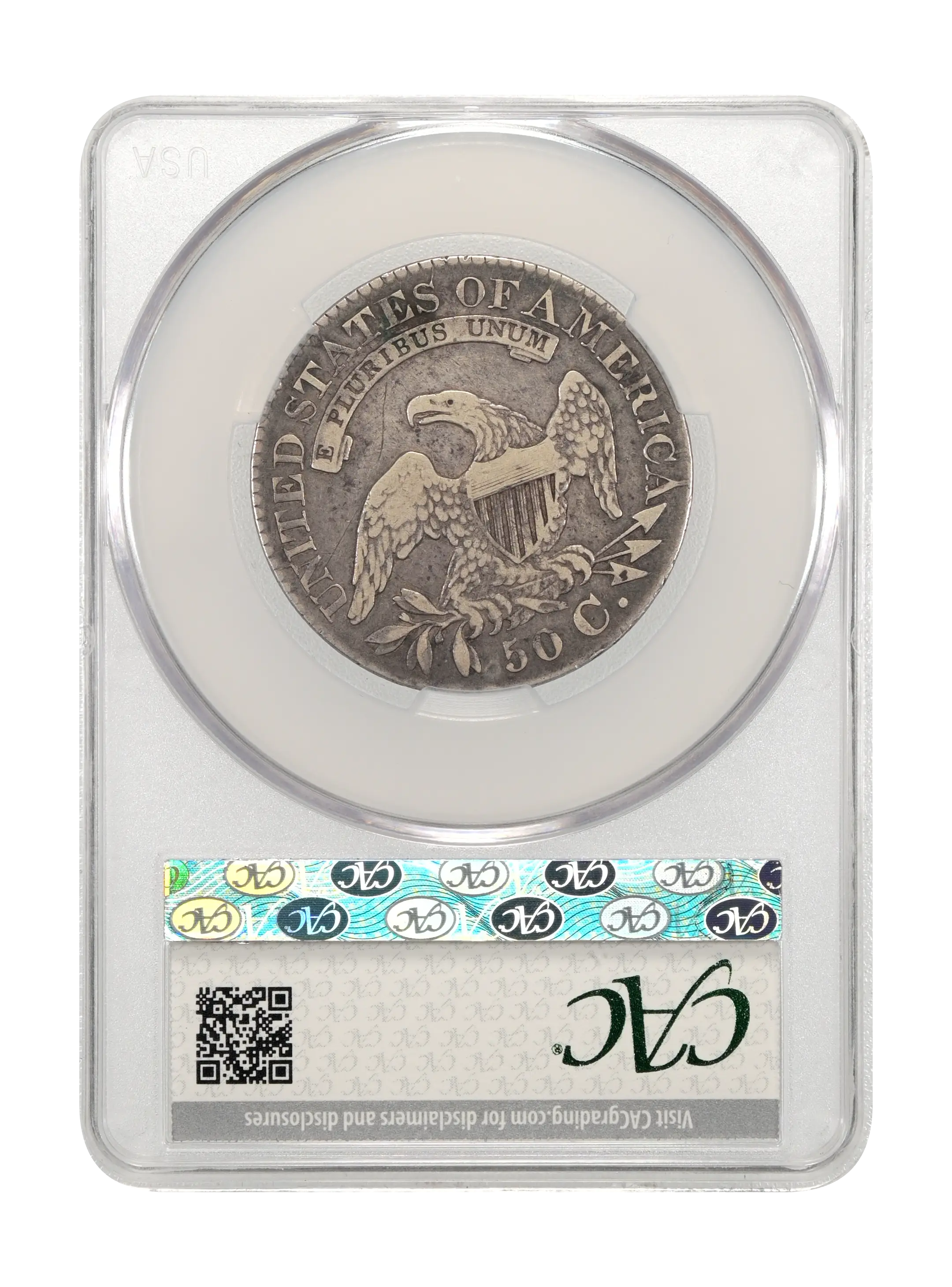 1828 50c Square Base 2, Small 8s, Large Letters, O-123a MS thumbnail 7