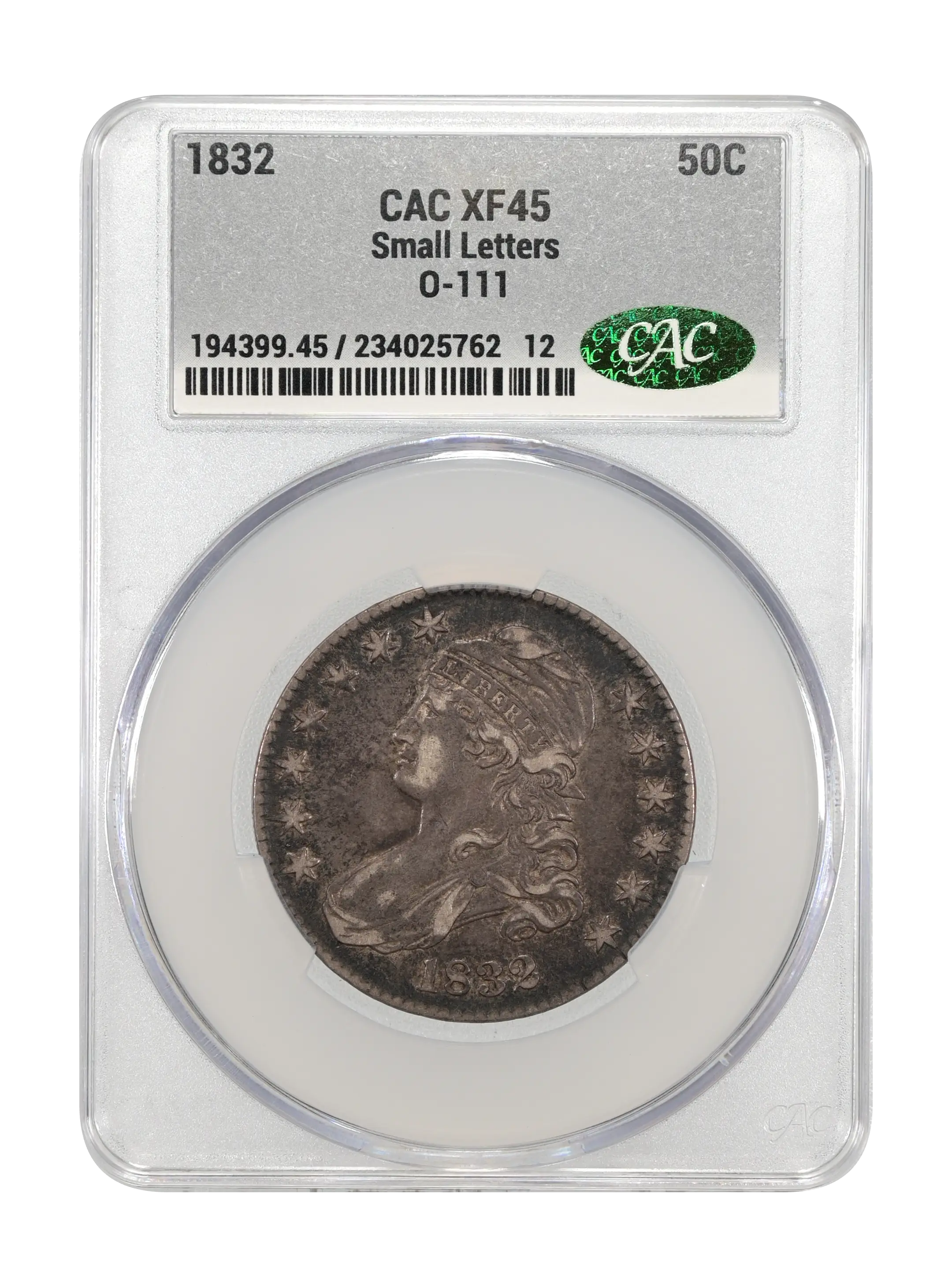 1832 50c Small Letters, O-111 MS thumbnail 18