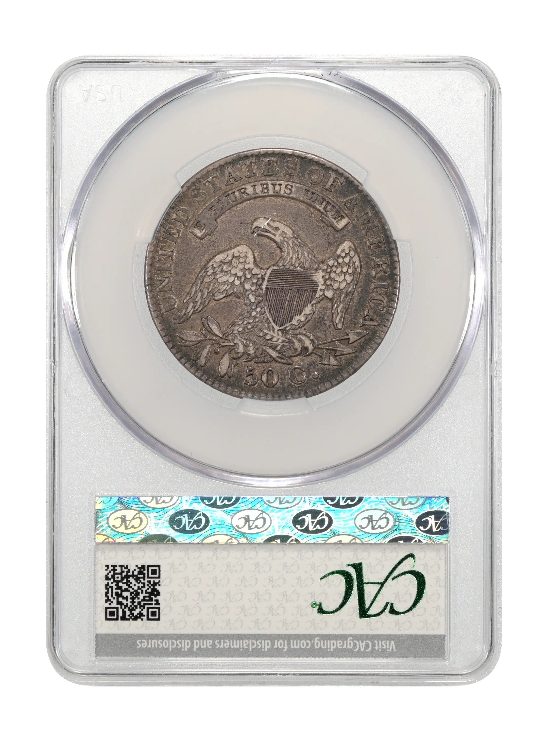 1832 50c Small Letters, O-111 VF20 CAC thumbnail 24