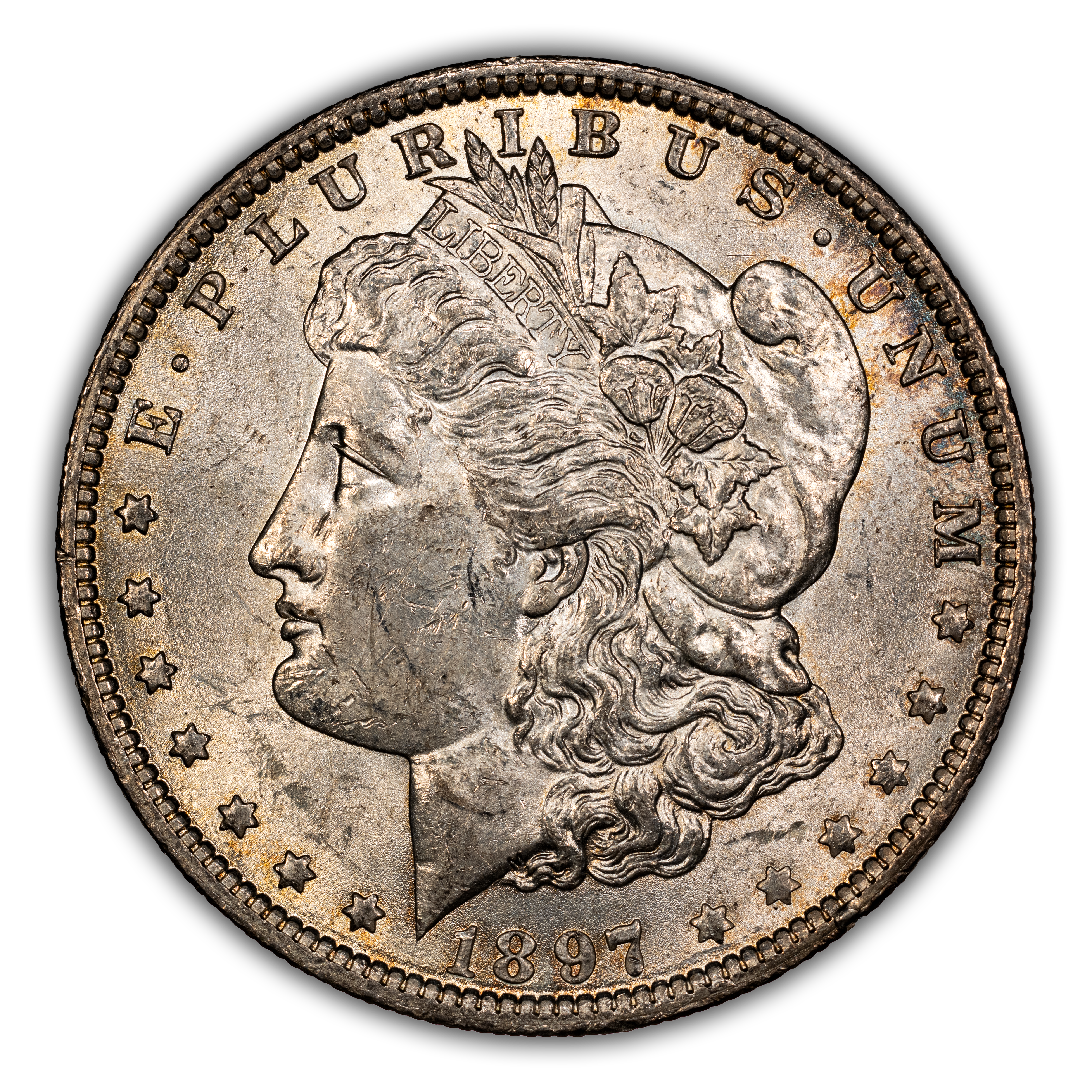 1897-O $1  Reverse Die Breaks, VAM-6A MS thumbnail 3