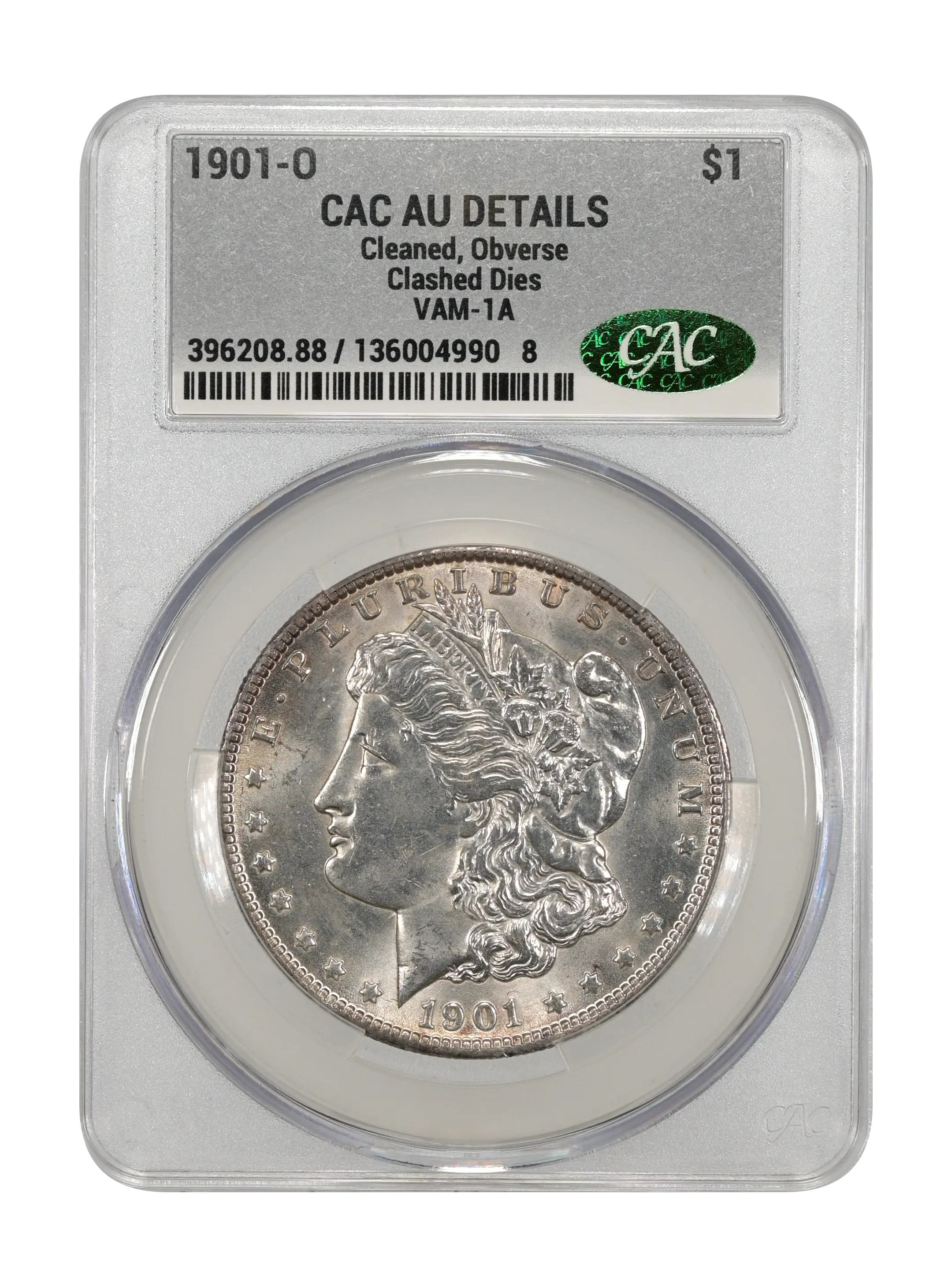 1901-O $1  Clashed Dies, VAM-1A MS thumbnail 3